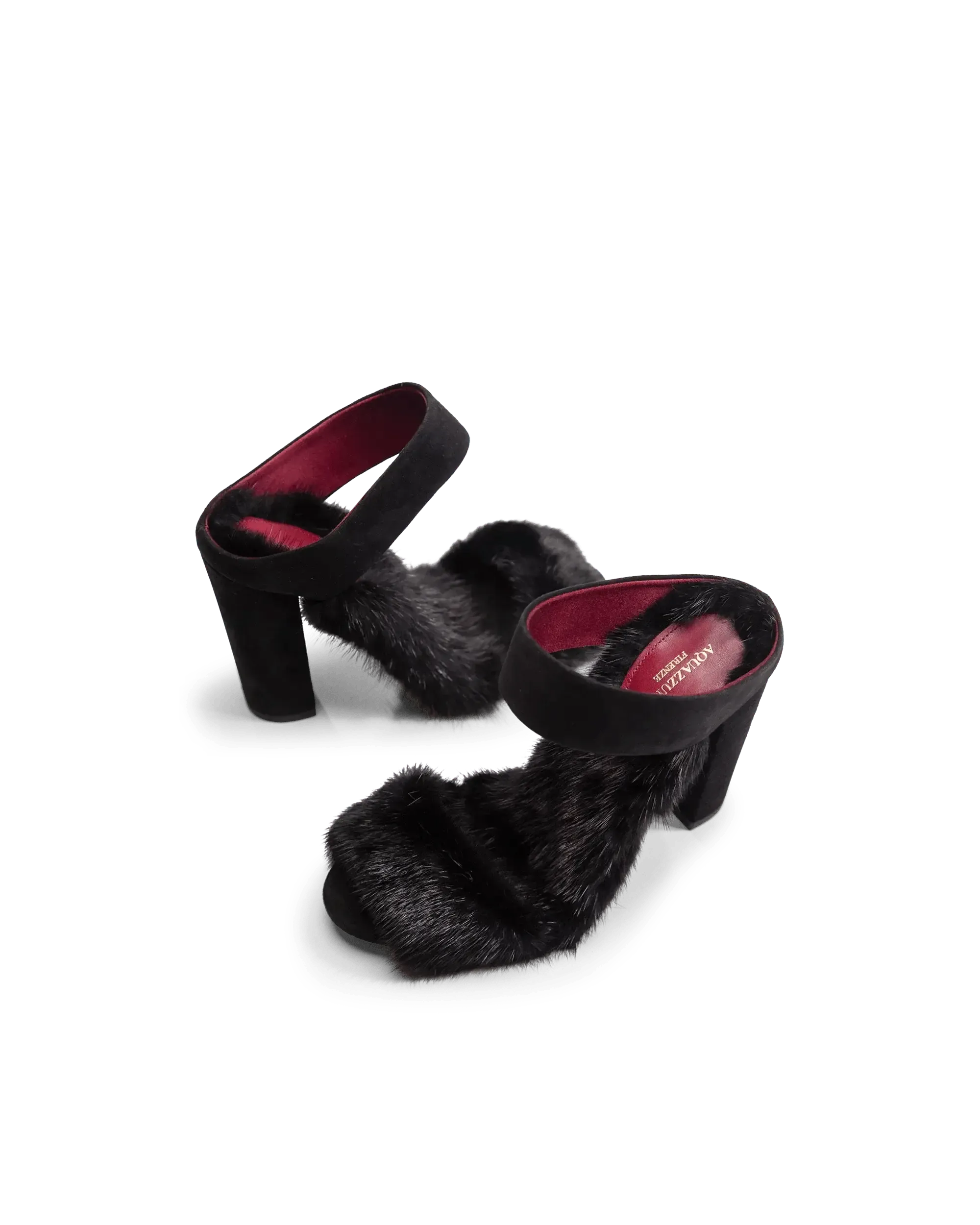 Suede Mink Fur Sandal - DIHSAN