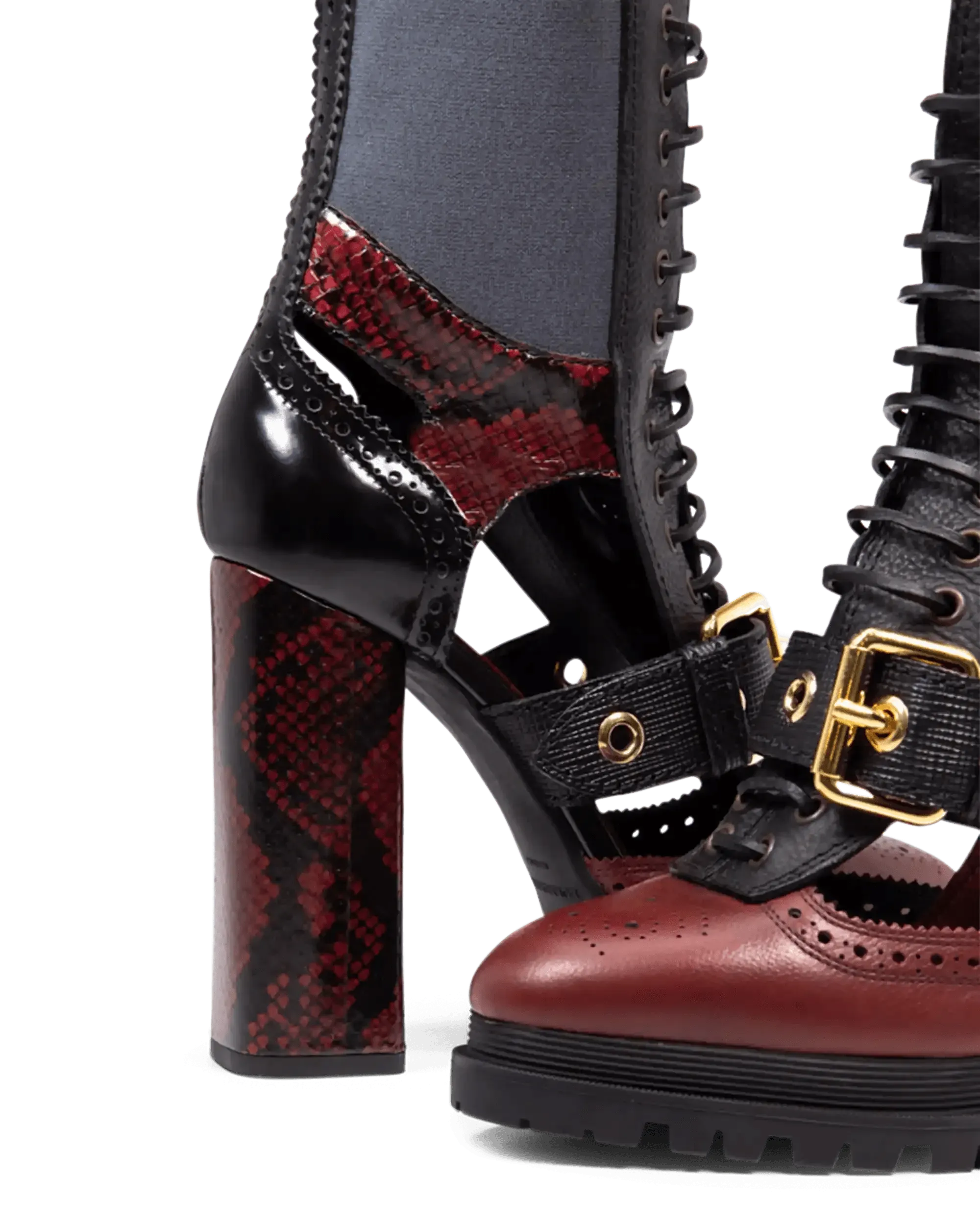Cut Out Ankle Boot - DIHSAN