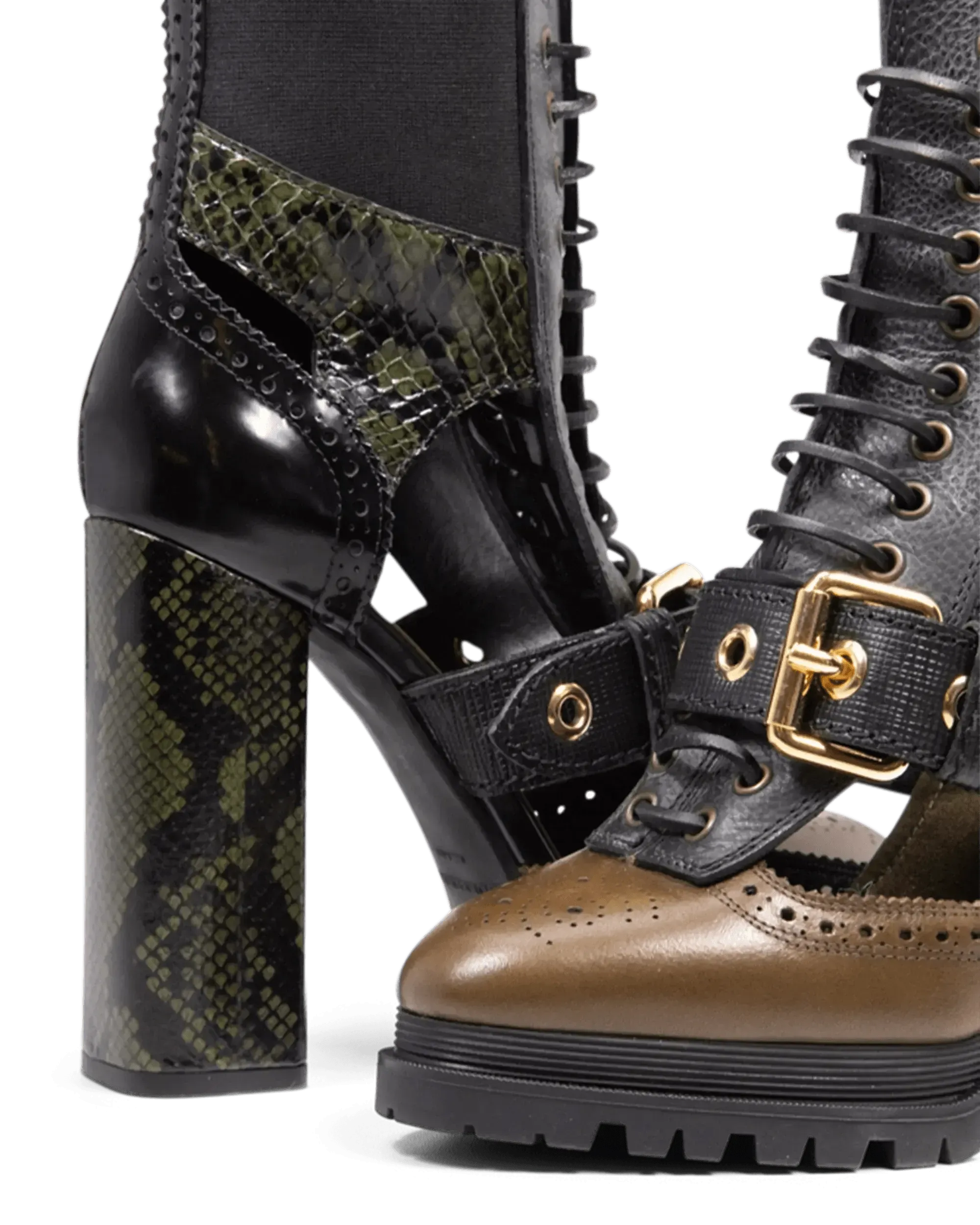 Cut Out Ankle Boot - DIHSAN