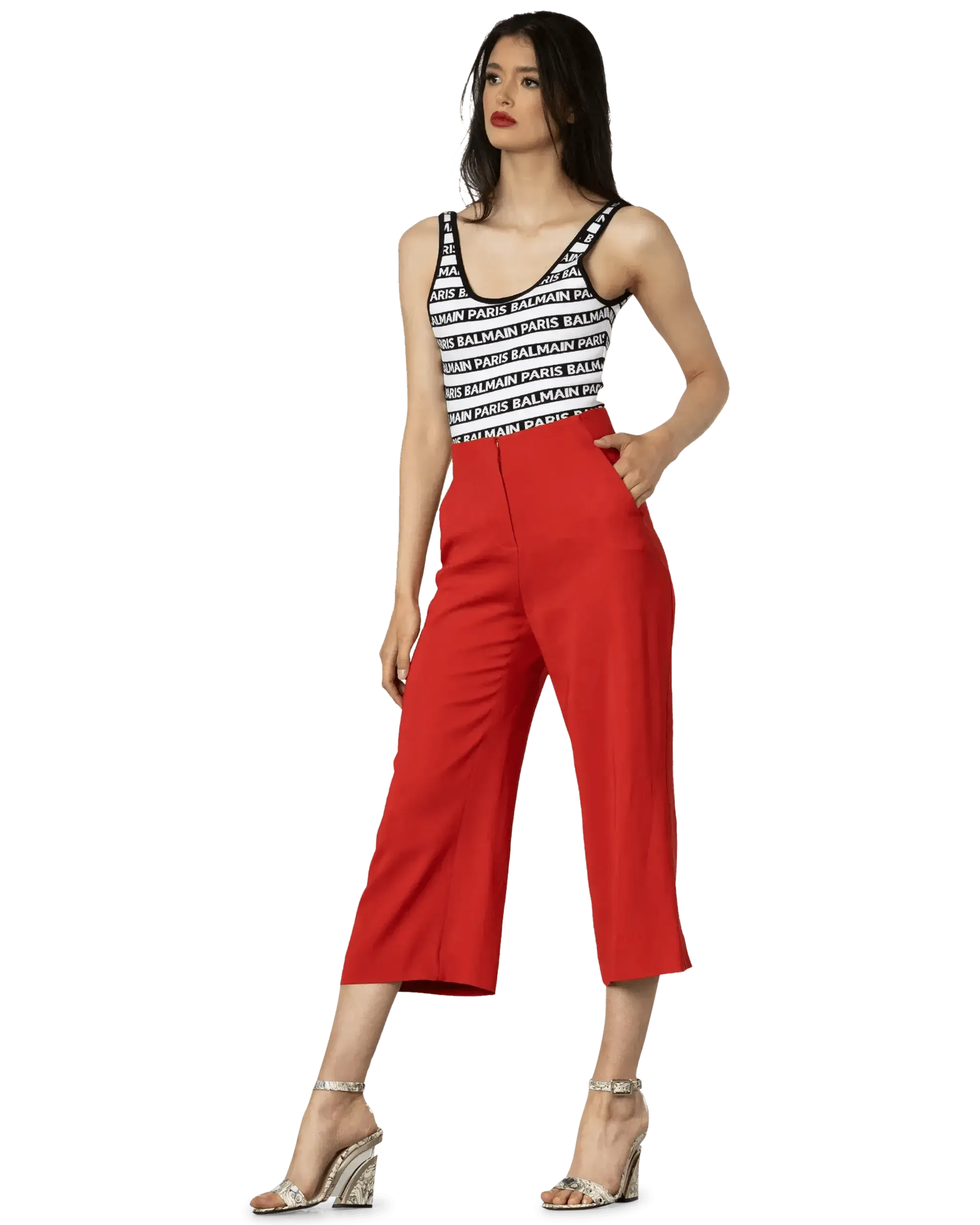 Cropped Wide Leg Trouser - DIHSAN
