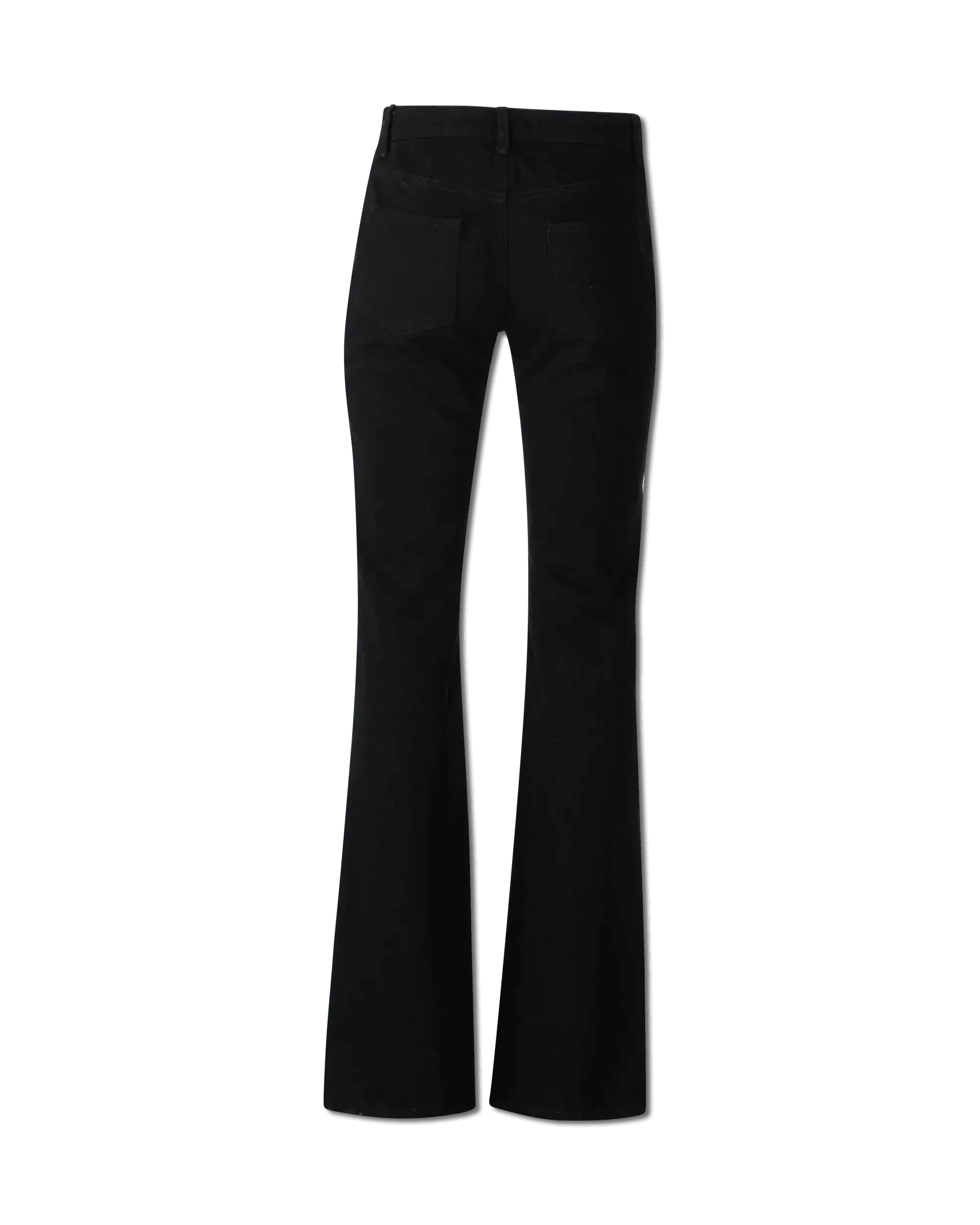 Flared Patch Pocket Jeans - DIHSAN