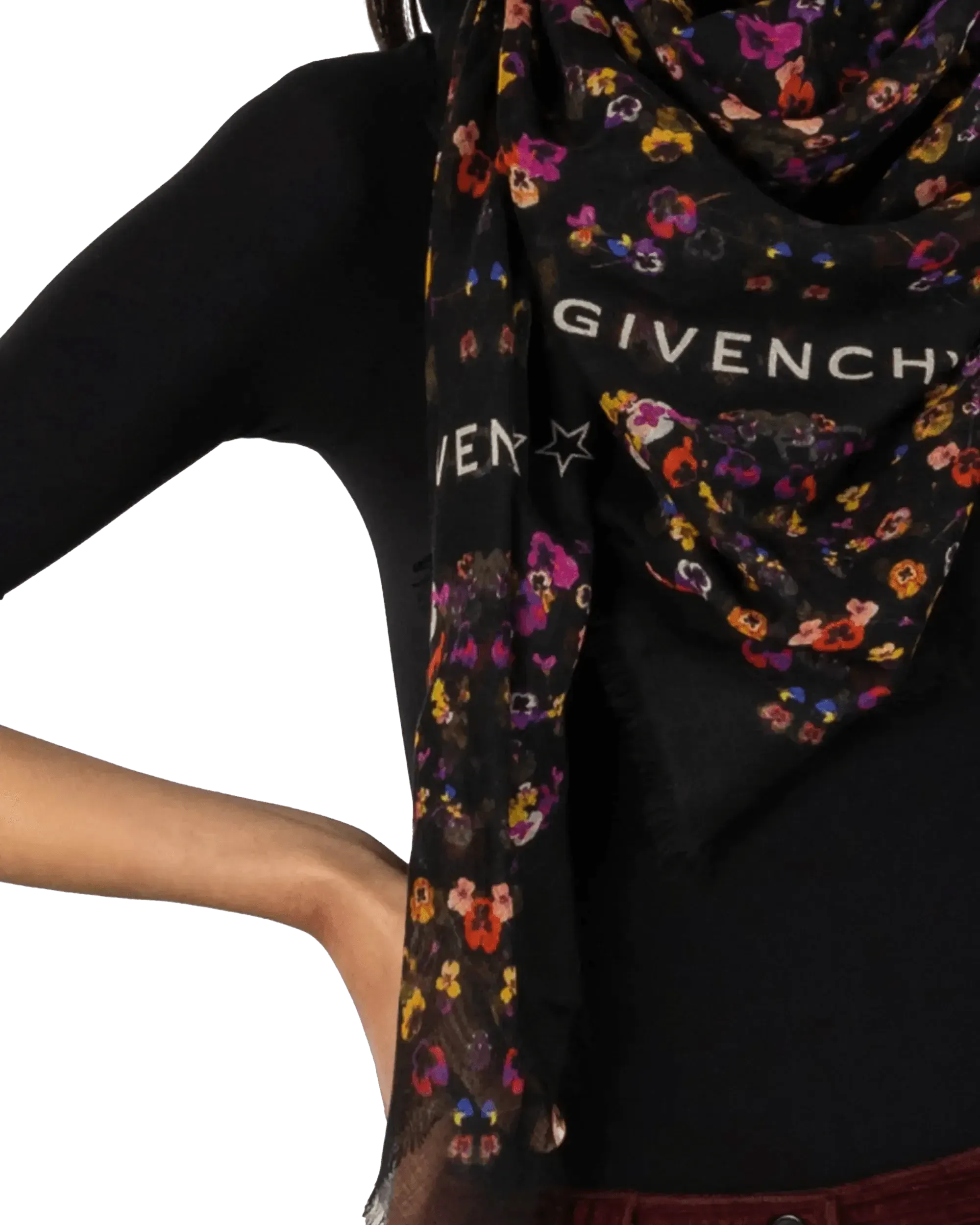 Cashmere Floral Scarf - DIHSAN