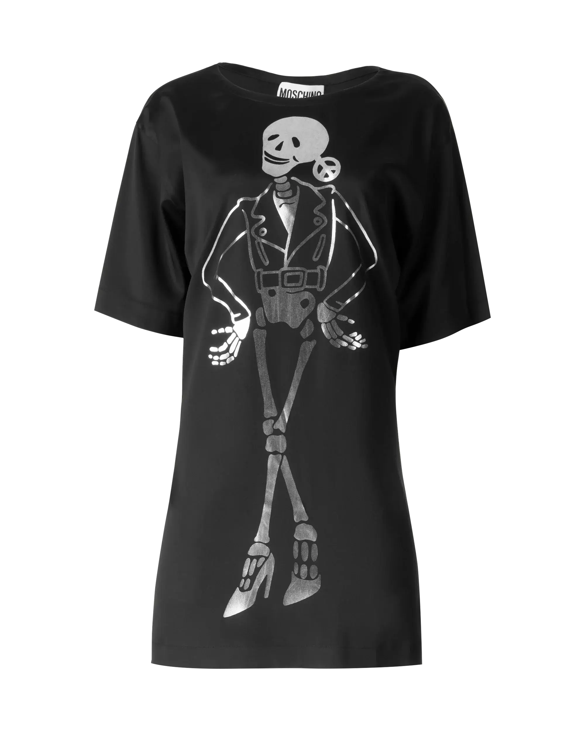 Skeleton Print T-Shirt Dress