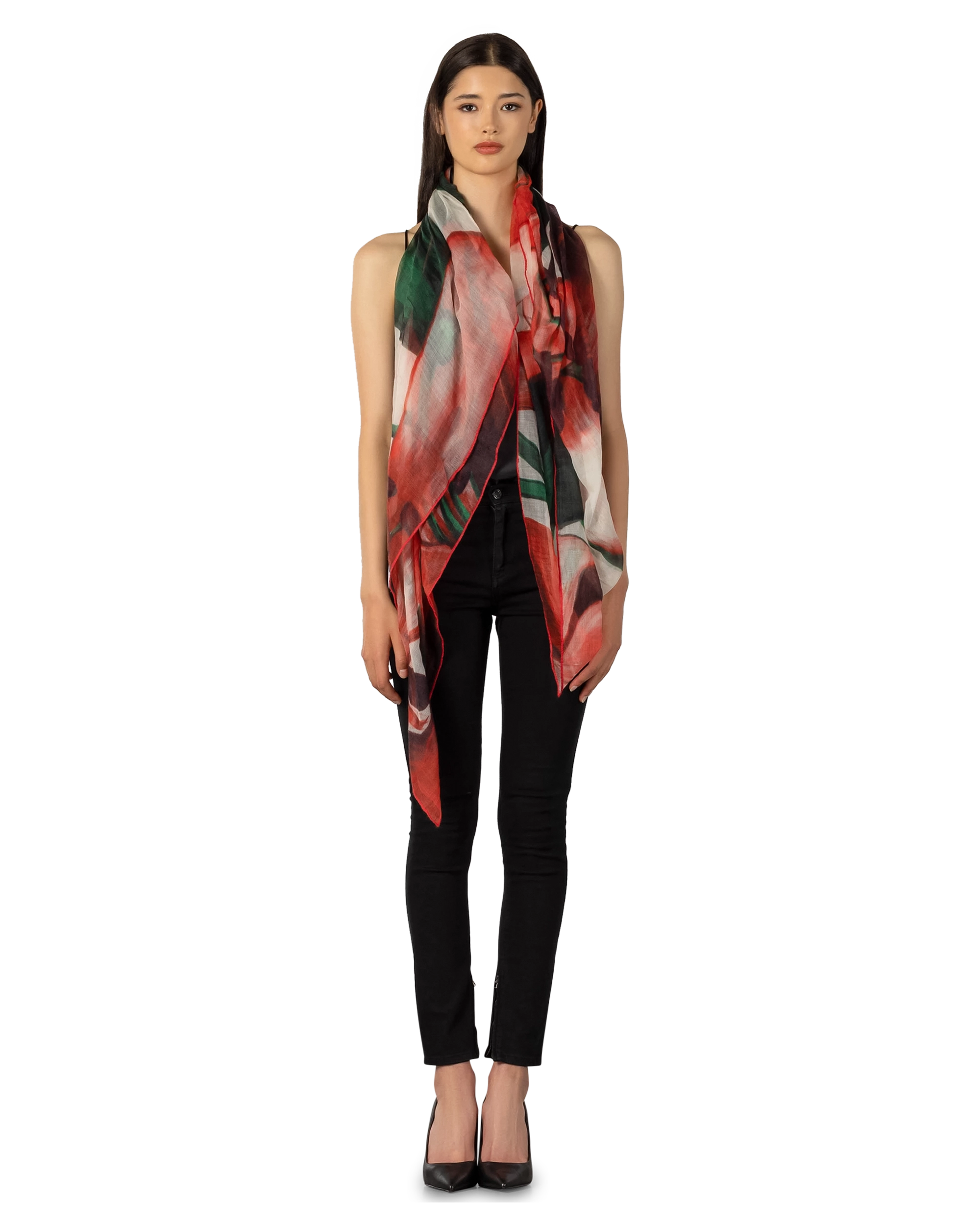 Agnona Printed Cashmere Scarf