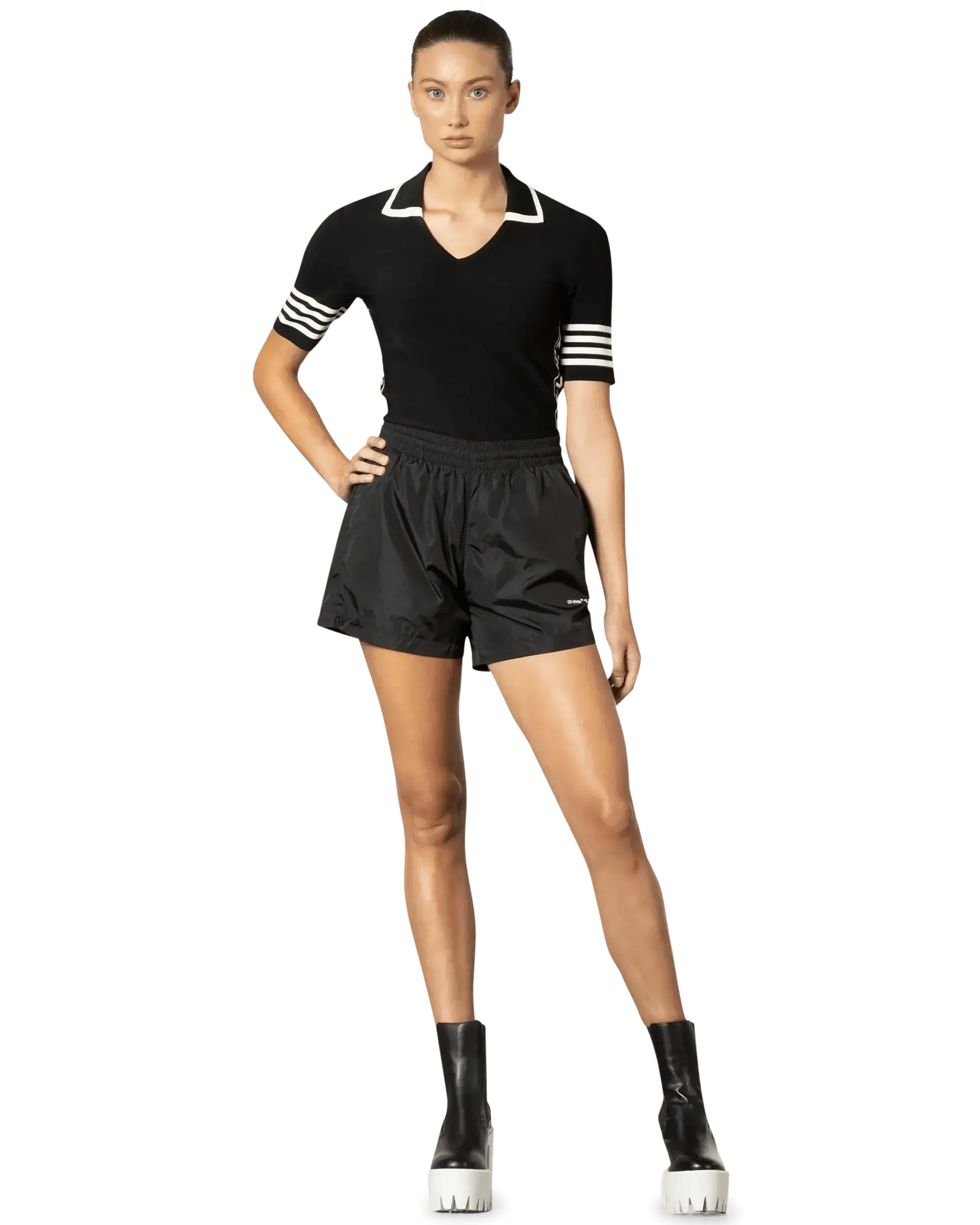 Half Sleeve Polo V-Neck Shirt - DIHSAN