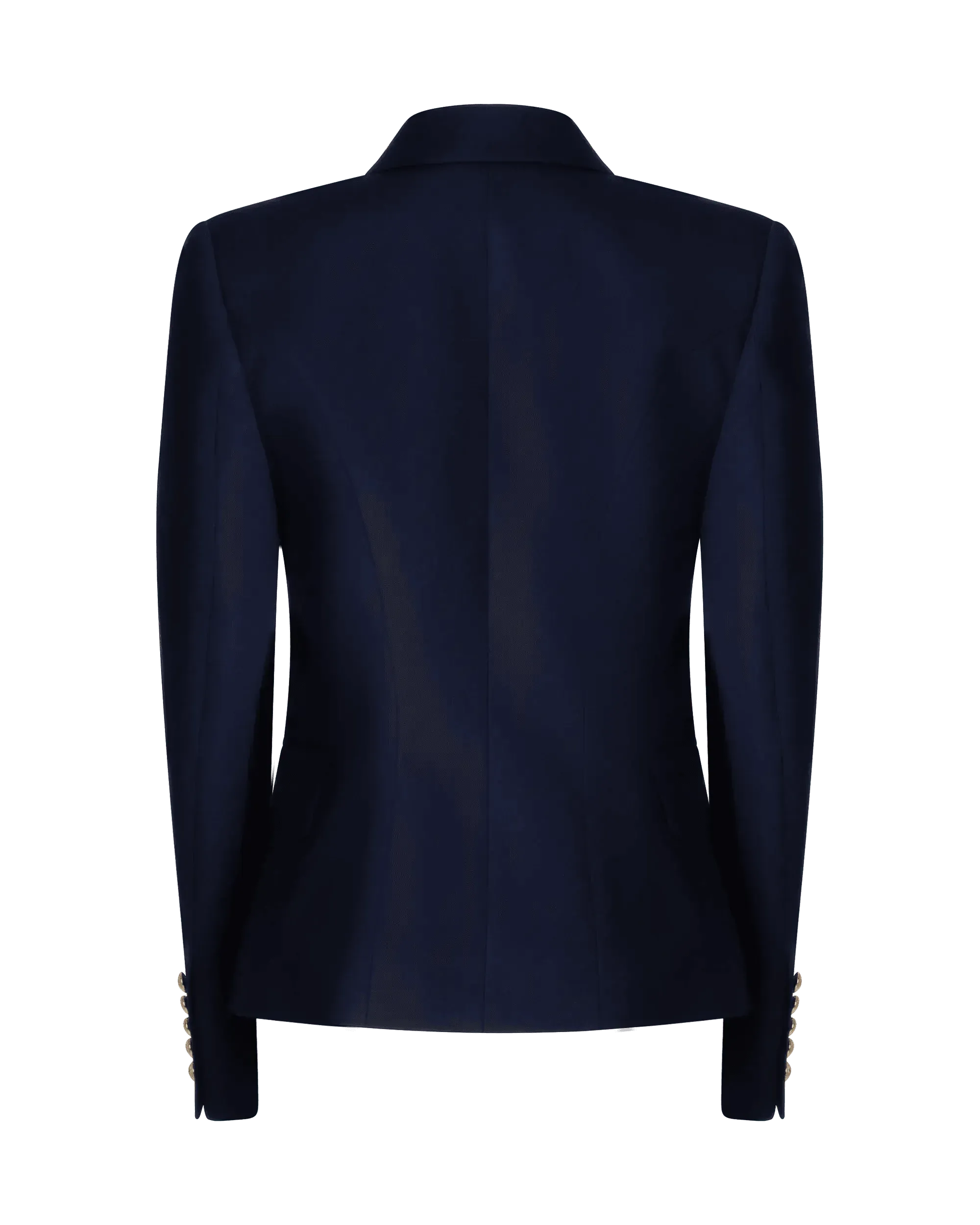 Peak Lapel Wool Blazer - DIHSAN