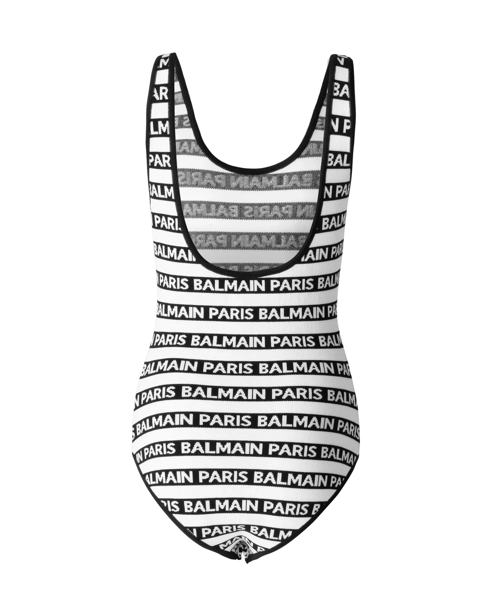 Striped Logo Bodysuit - DIHSAN