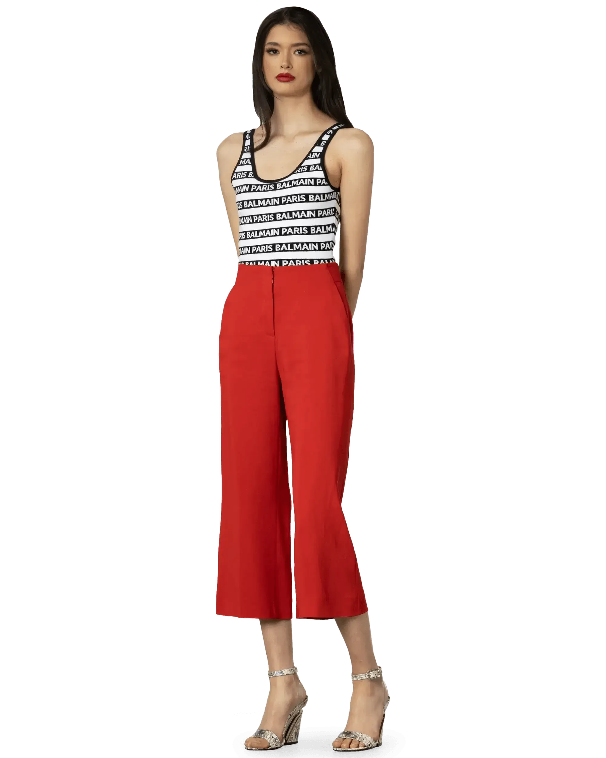 Striped Logo Bodysuit - DIHSAN