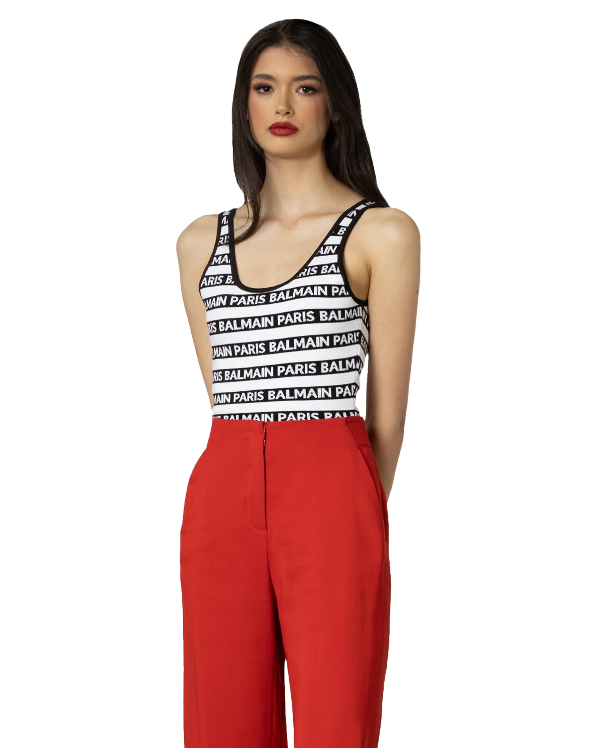 Striped Logo Bodysuit