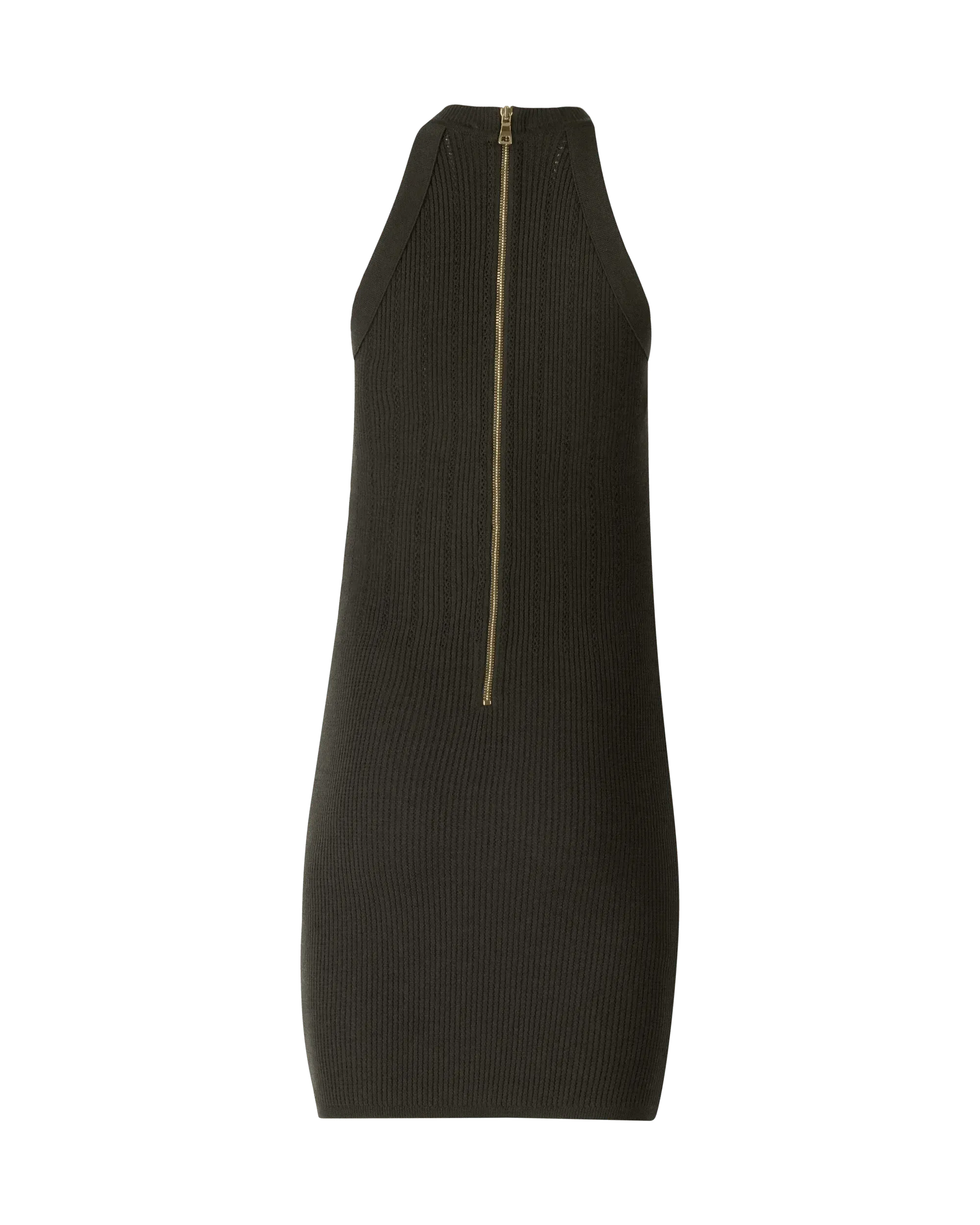 Button-Embellished Mini Dress - DIHSAN
