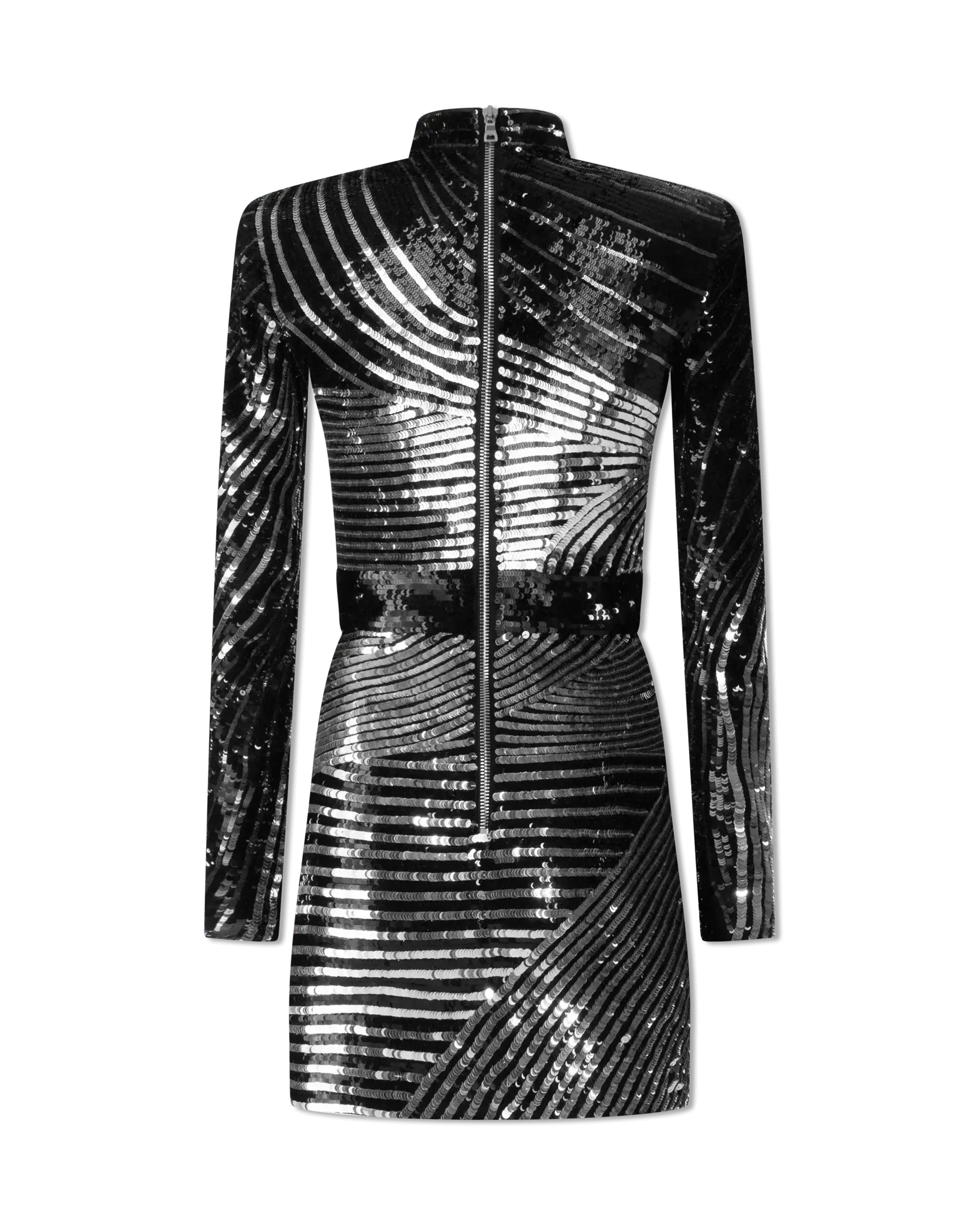 Two-Tone Sequin Dress - DIHSAN