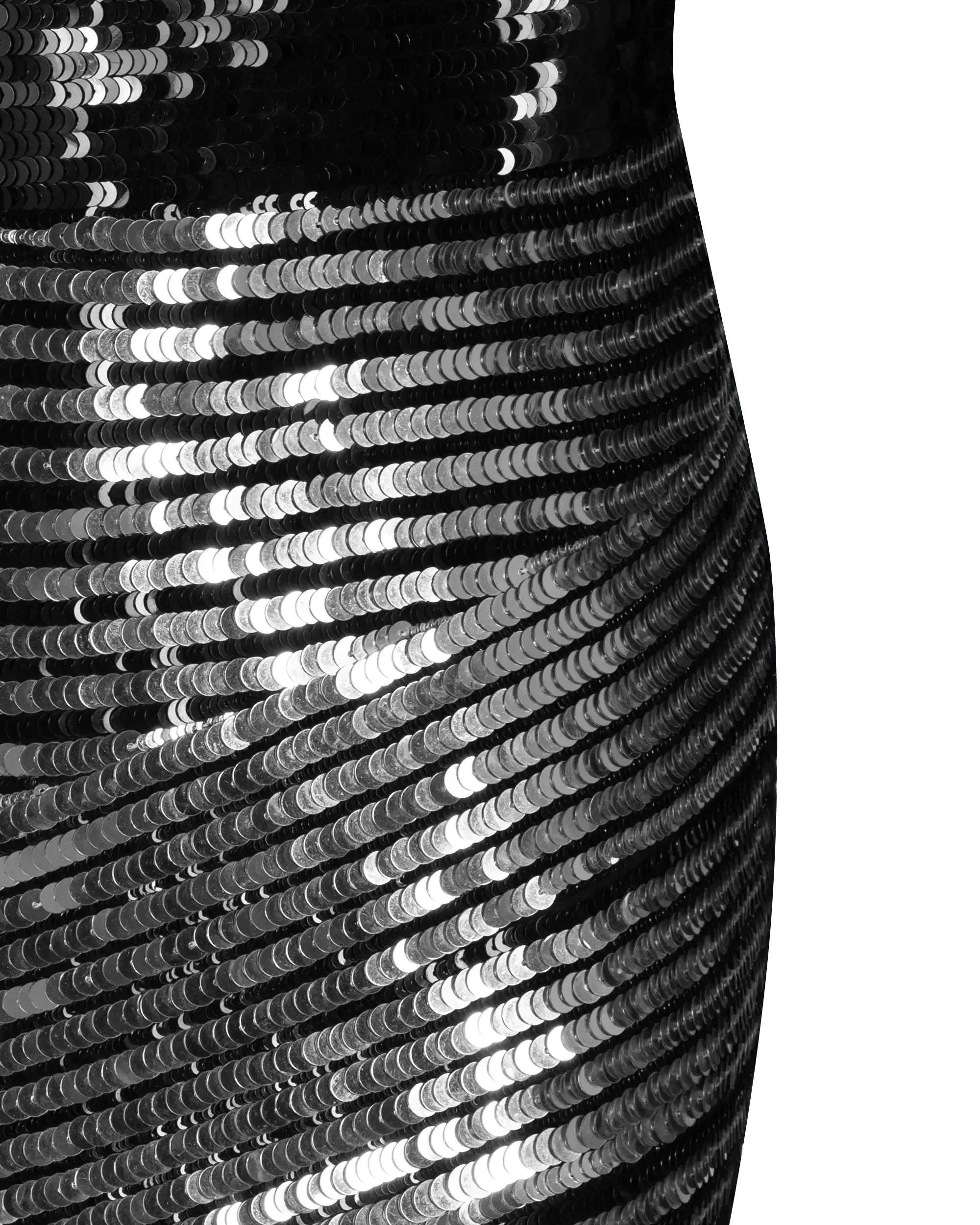 Two-Tone Sequin Dress - DIHSAN