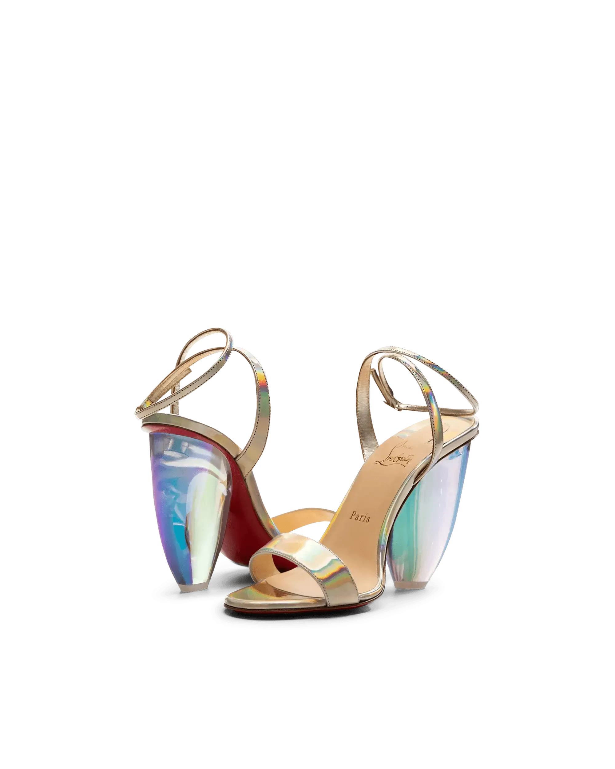 Pebble Queen Plexi-Heel Sandals - DIHSAN