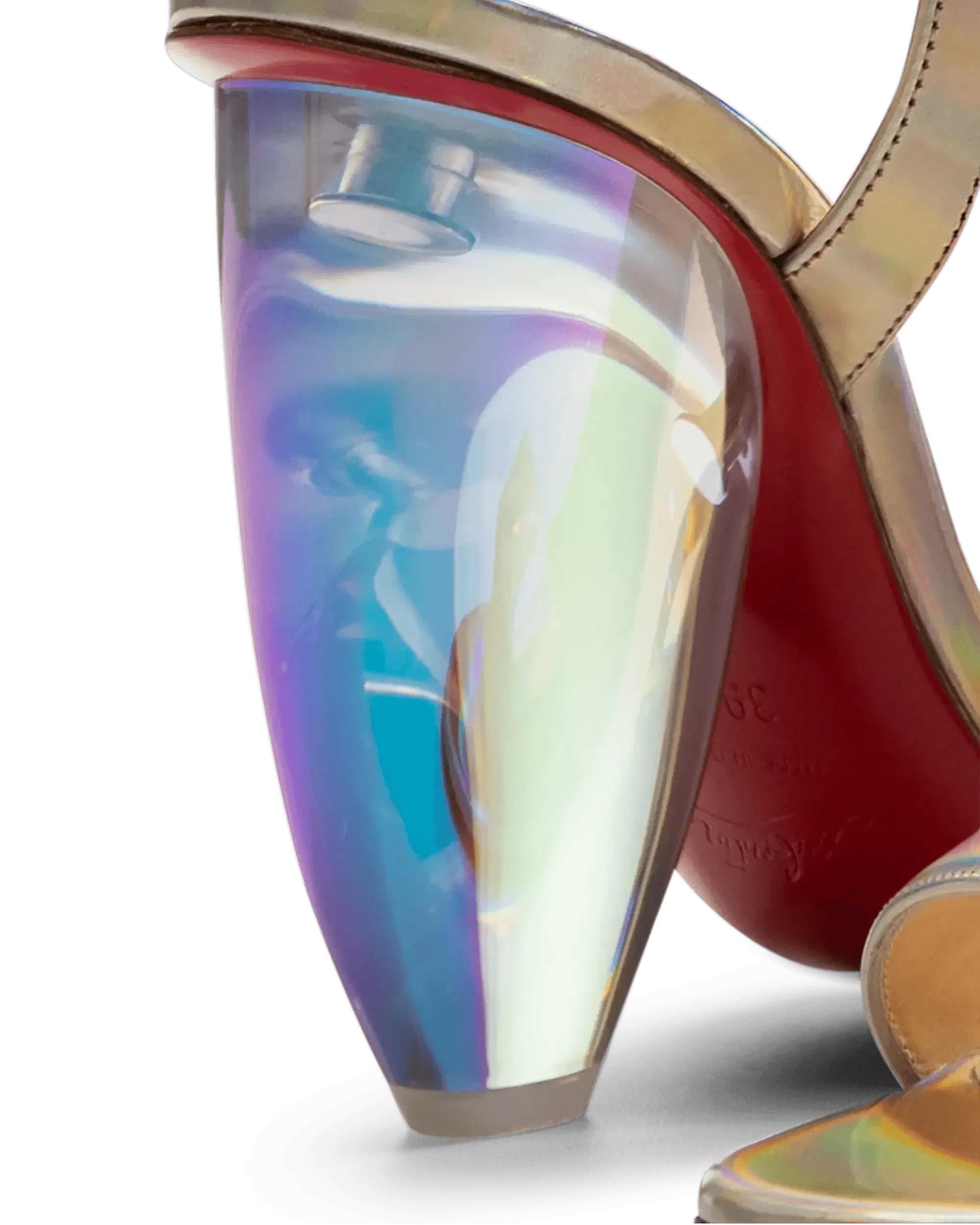 Pebble Queen Plexi-Heel Sandals - DIHSAN
