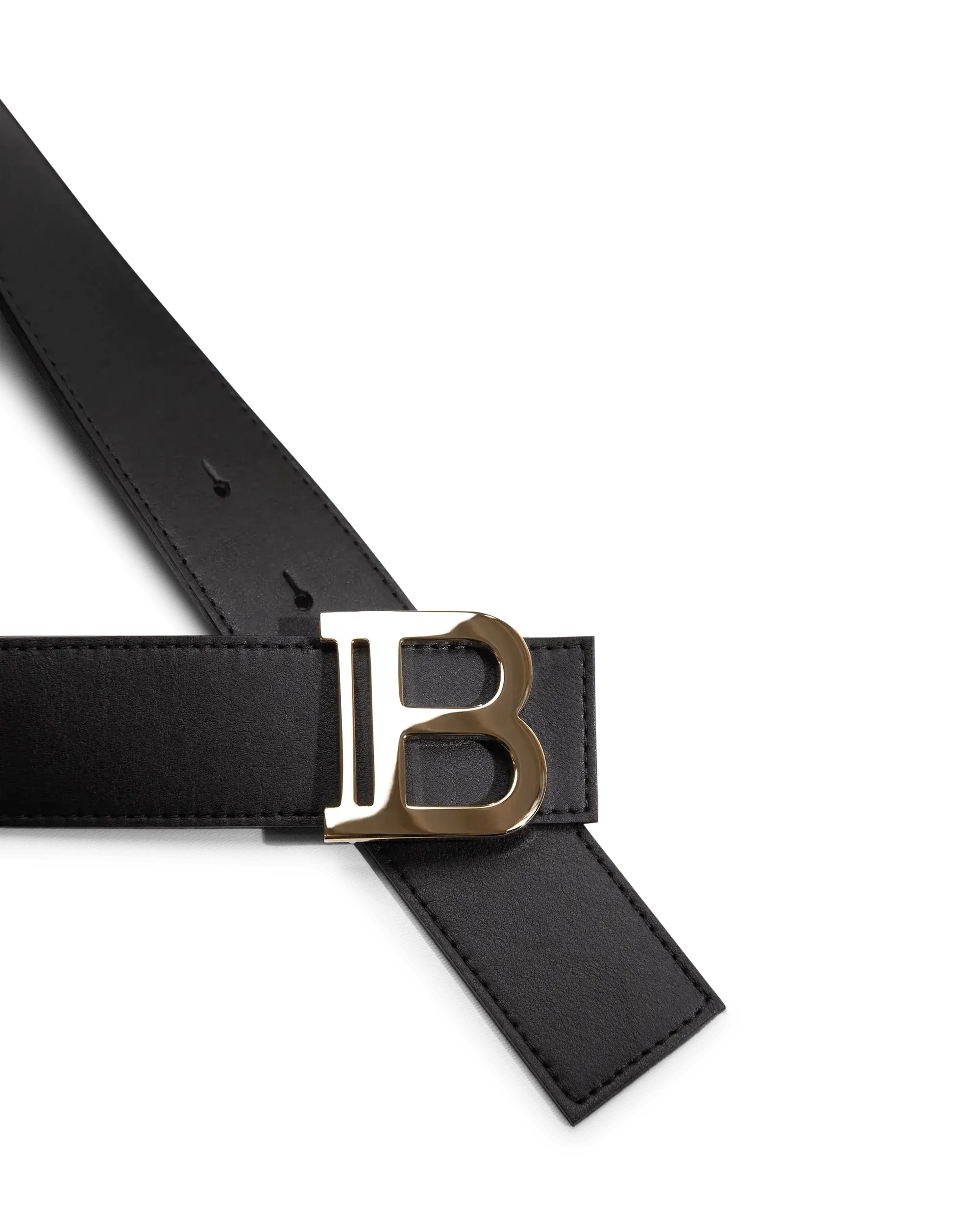 'B' Logo Leather Belt - DIHSAN