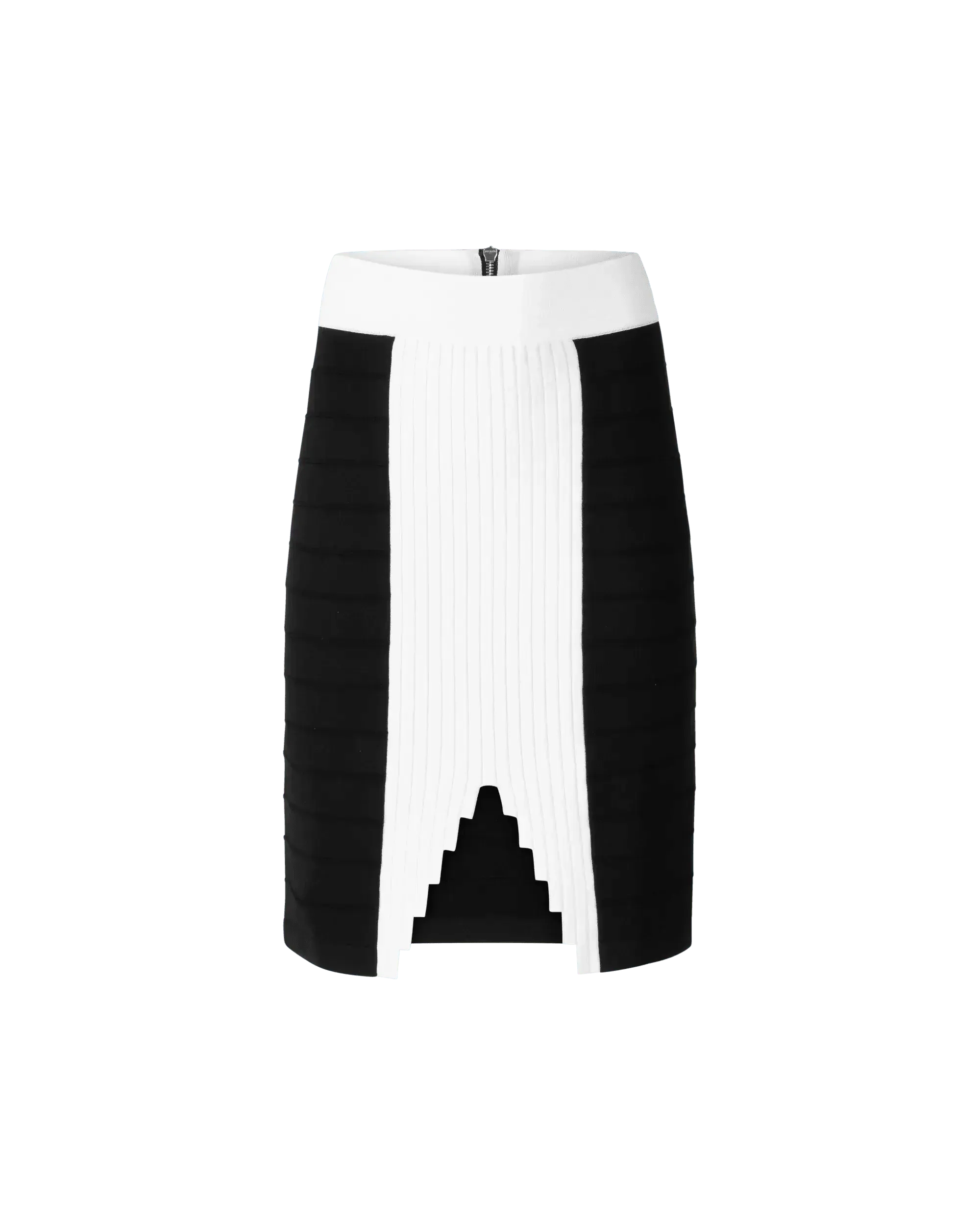 V-Detail Knit Skirt - DIHSAN
