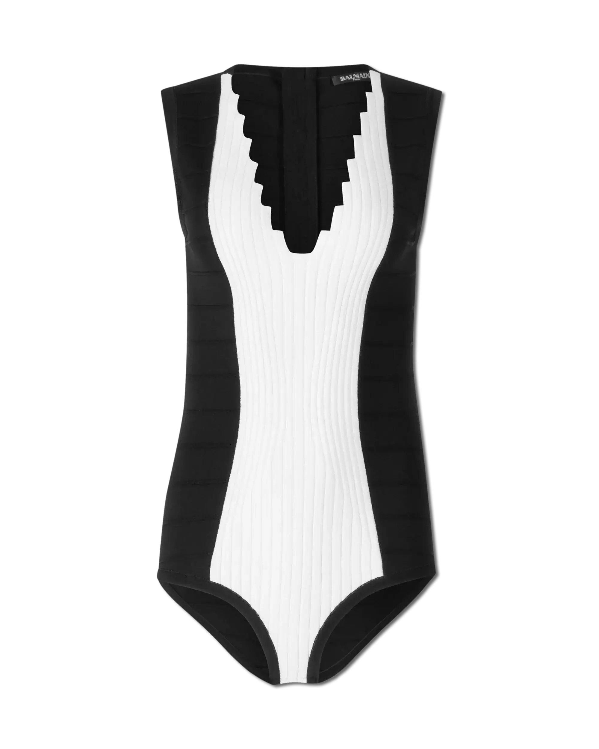 Knit V-Neck Bodysuit