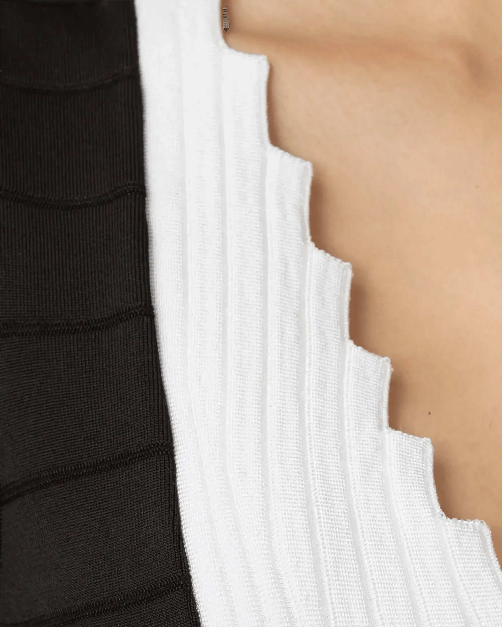 Knit V-Neck Bodysuit - DIHSAN