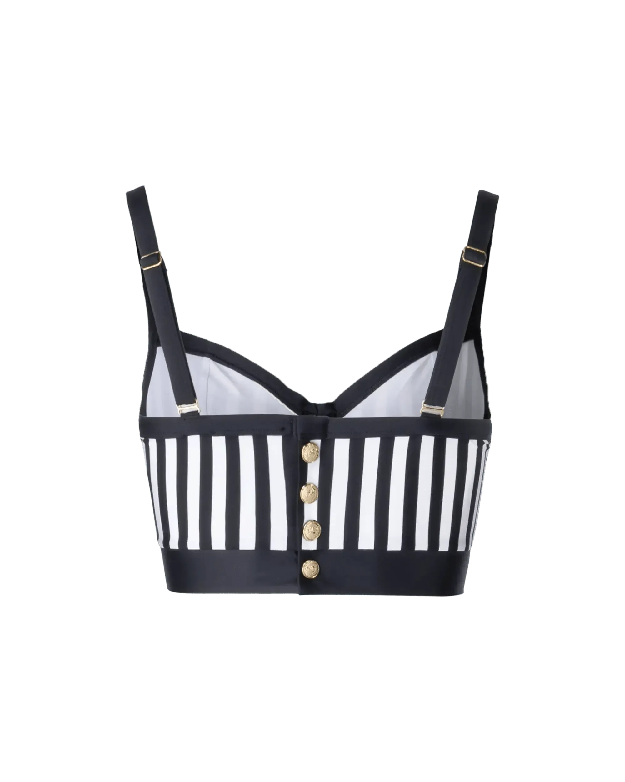 Striped Tankini Top - DIHSAN