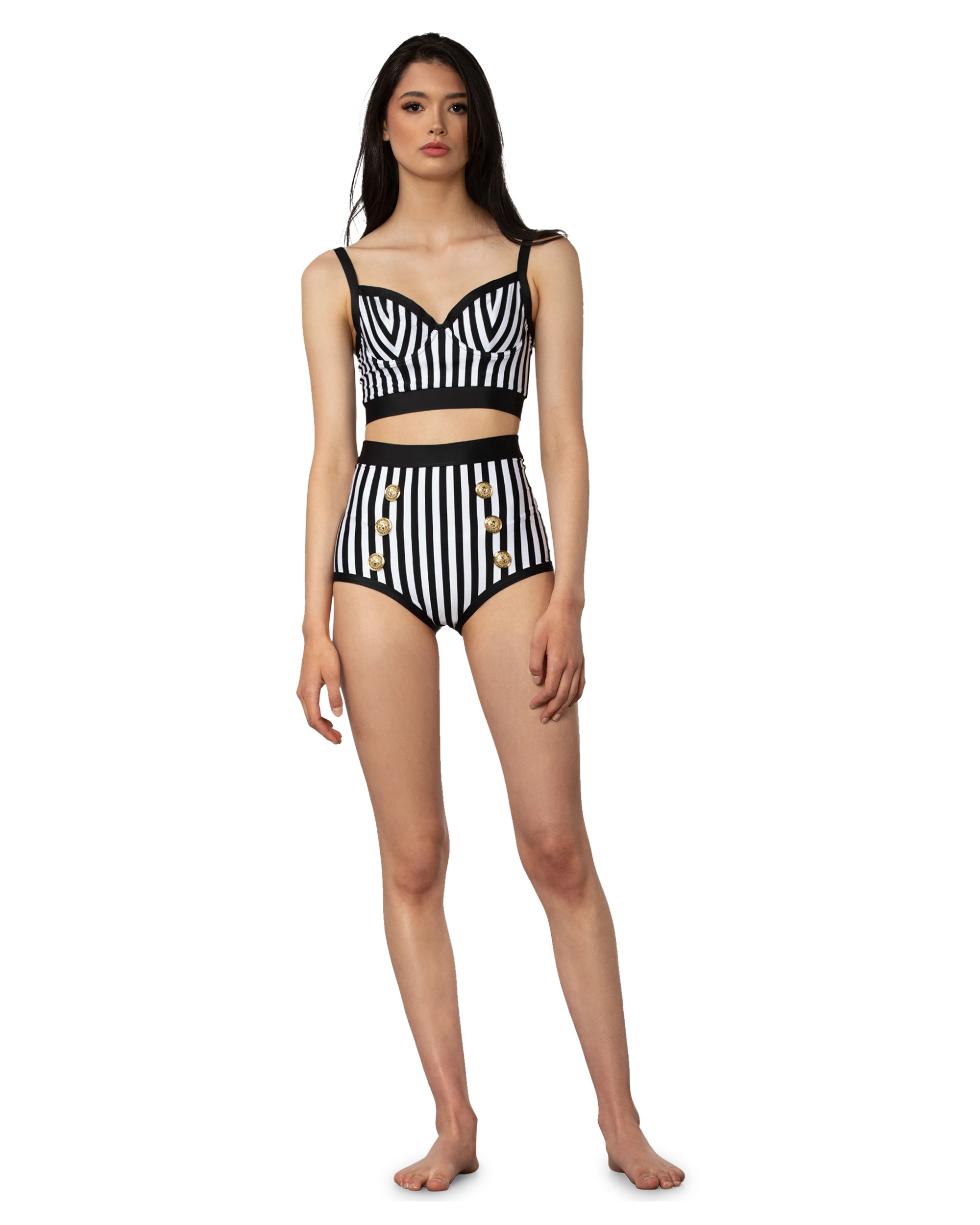 Striped Tankini Top