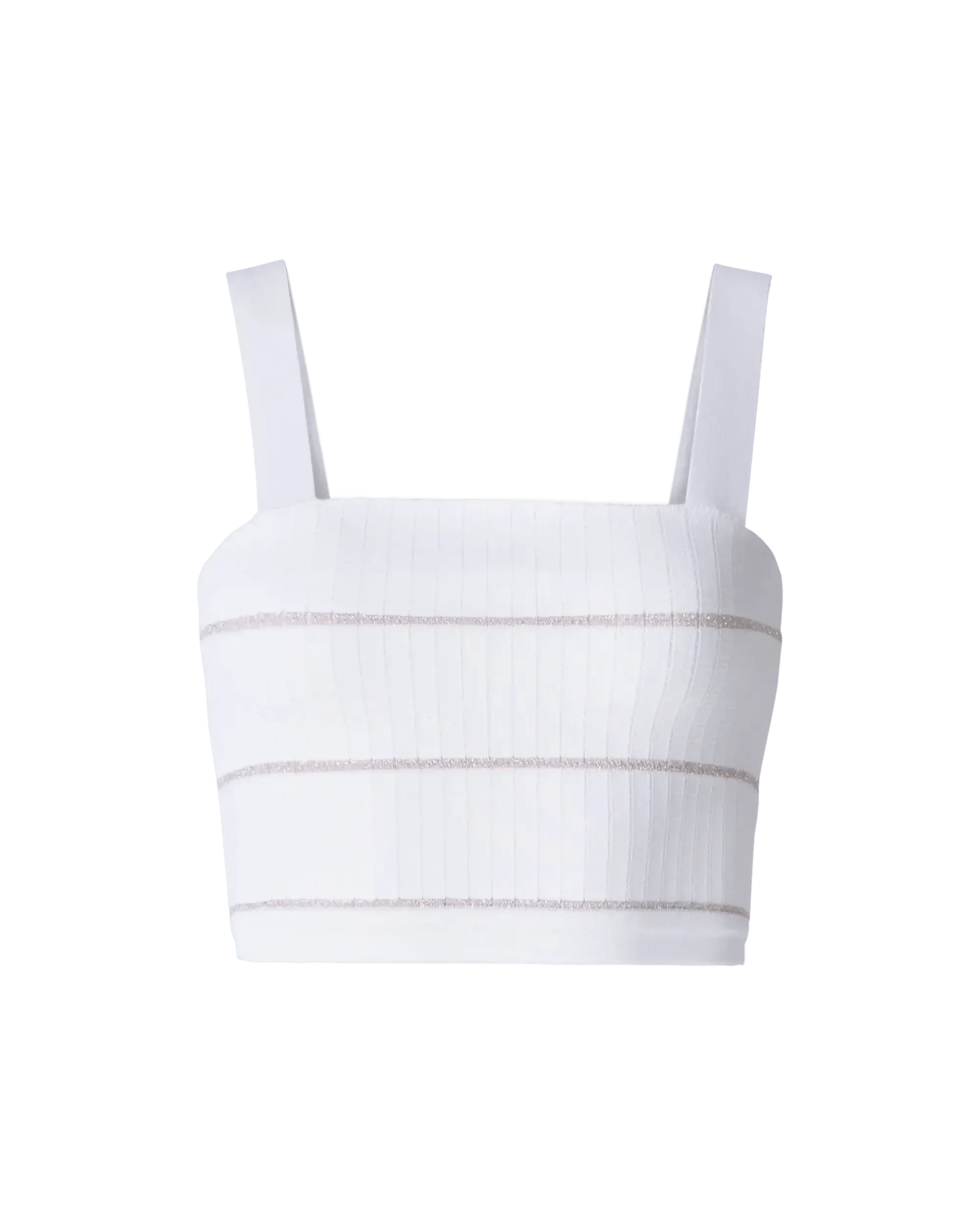 Striped Knit Crop Top - DIHSAN