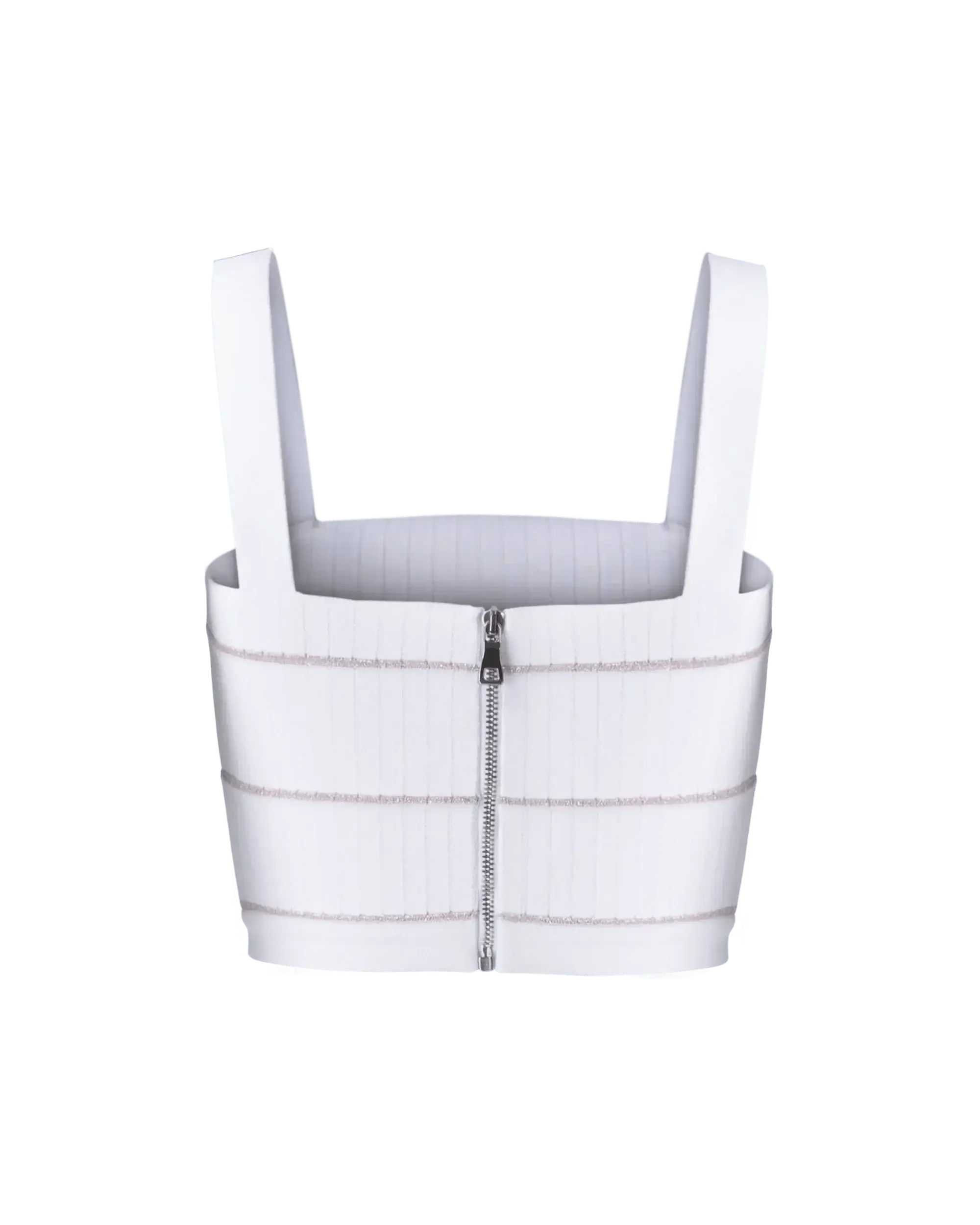 Striped Knit Crop Top - DIHSAN