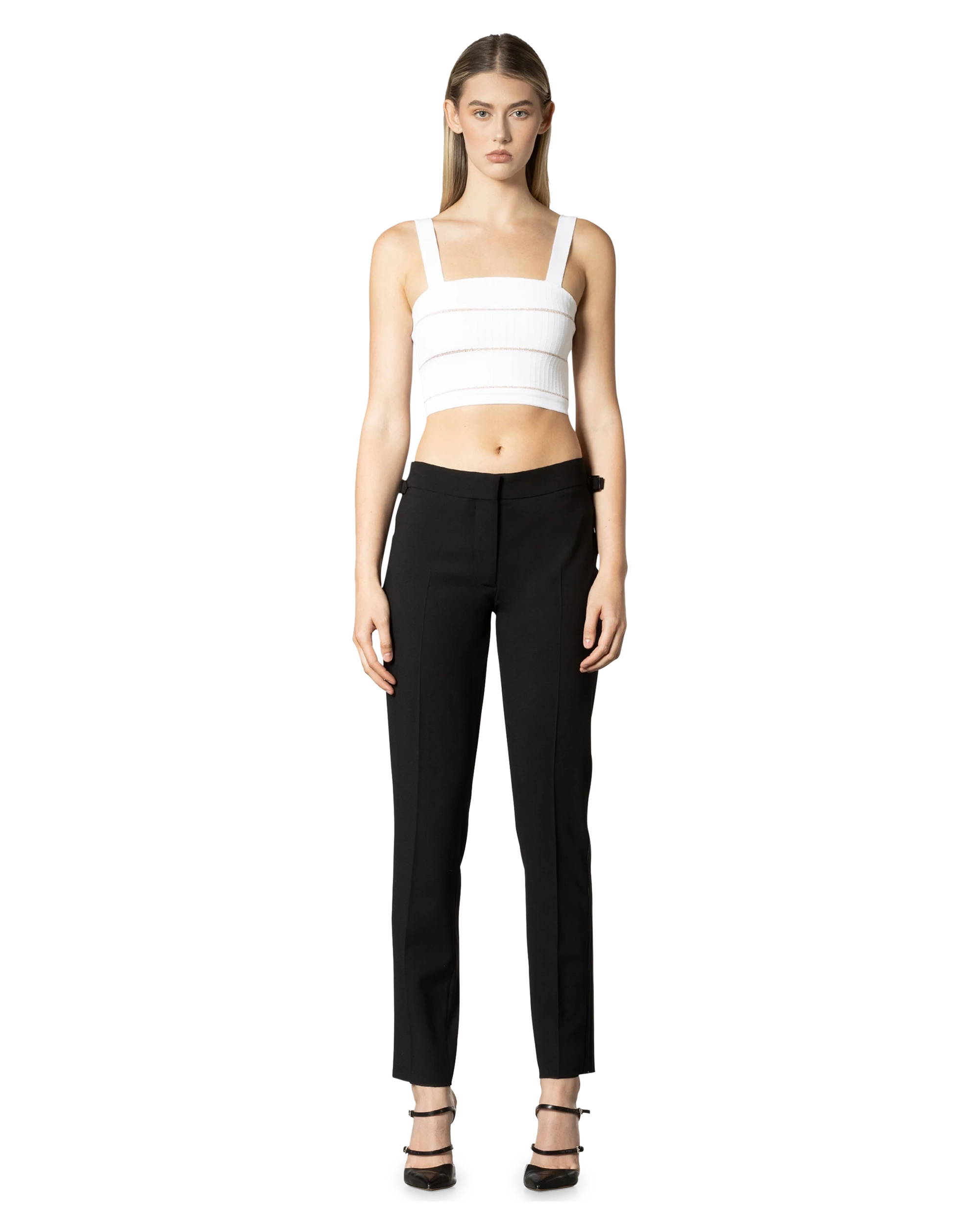 Striped Knit Crop Top