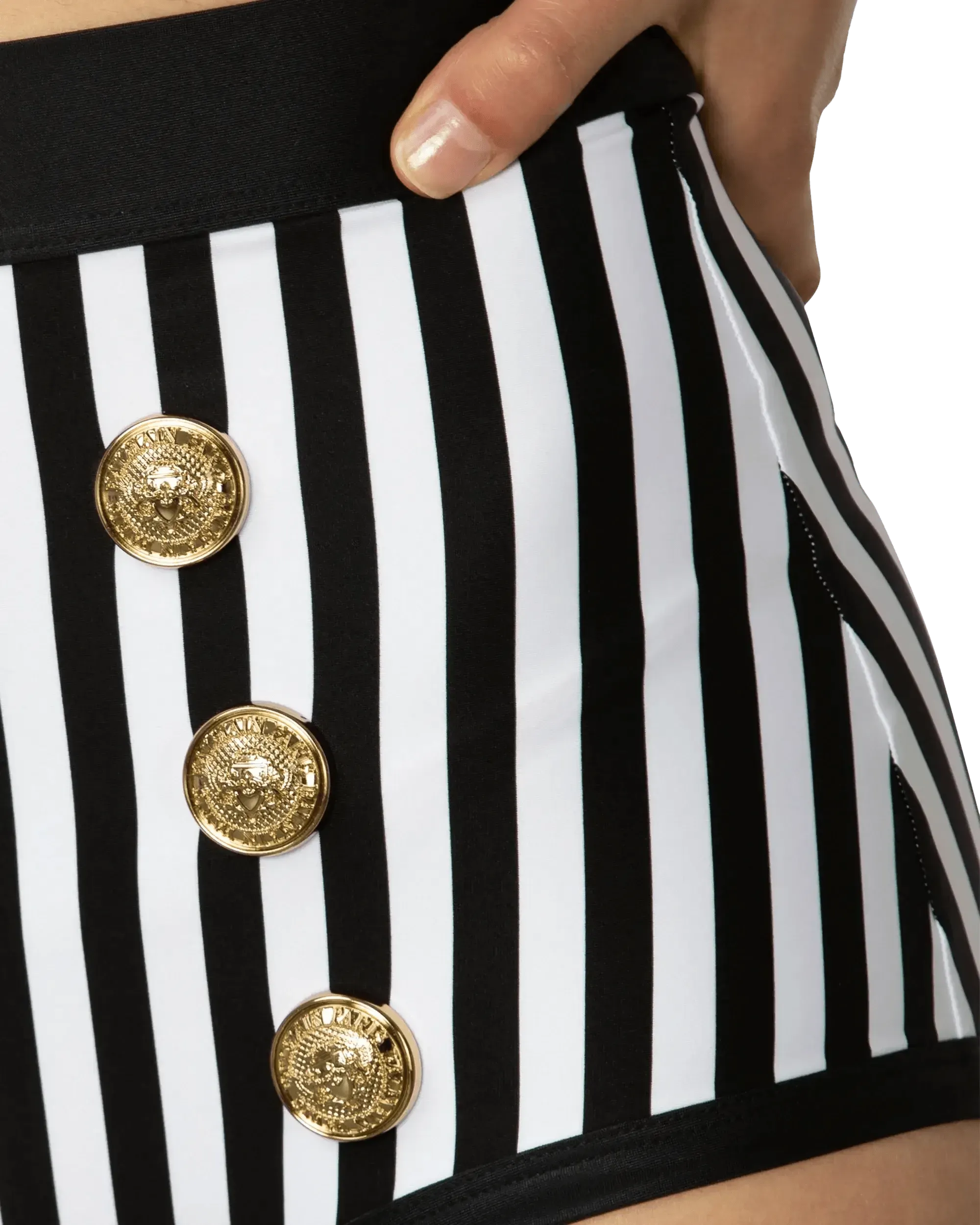 Striped Tankini Bottoms - DIHSAN