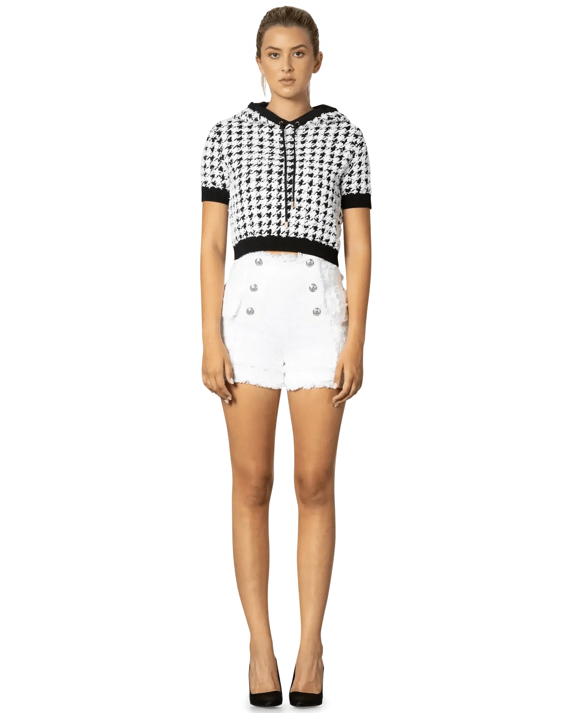 Hooded Crop Top - DIHSAN