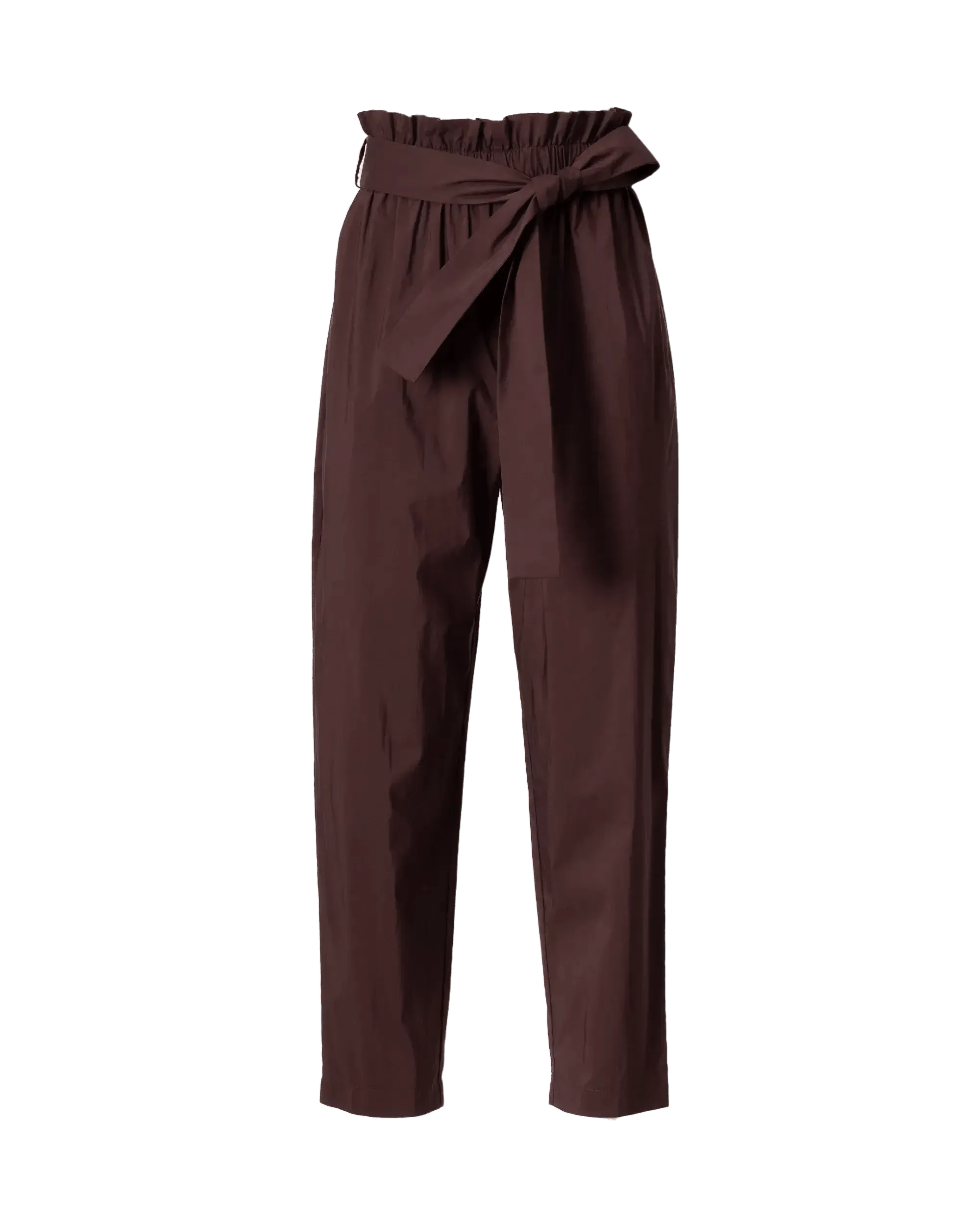 Paper-Bag Waist Cropped Pants - DIHSAN