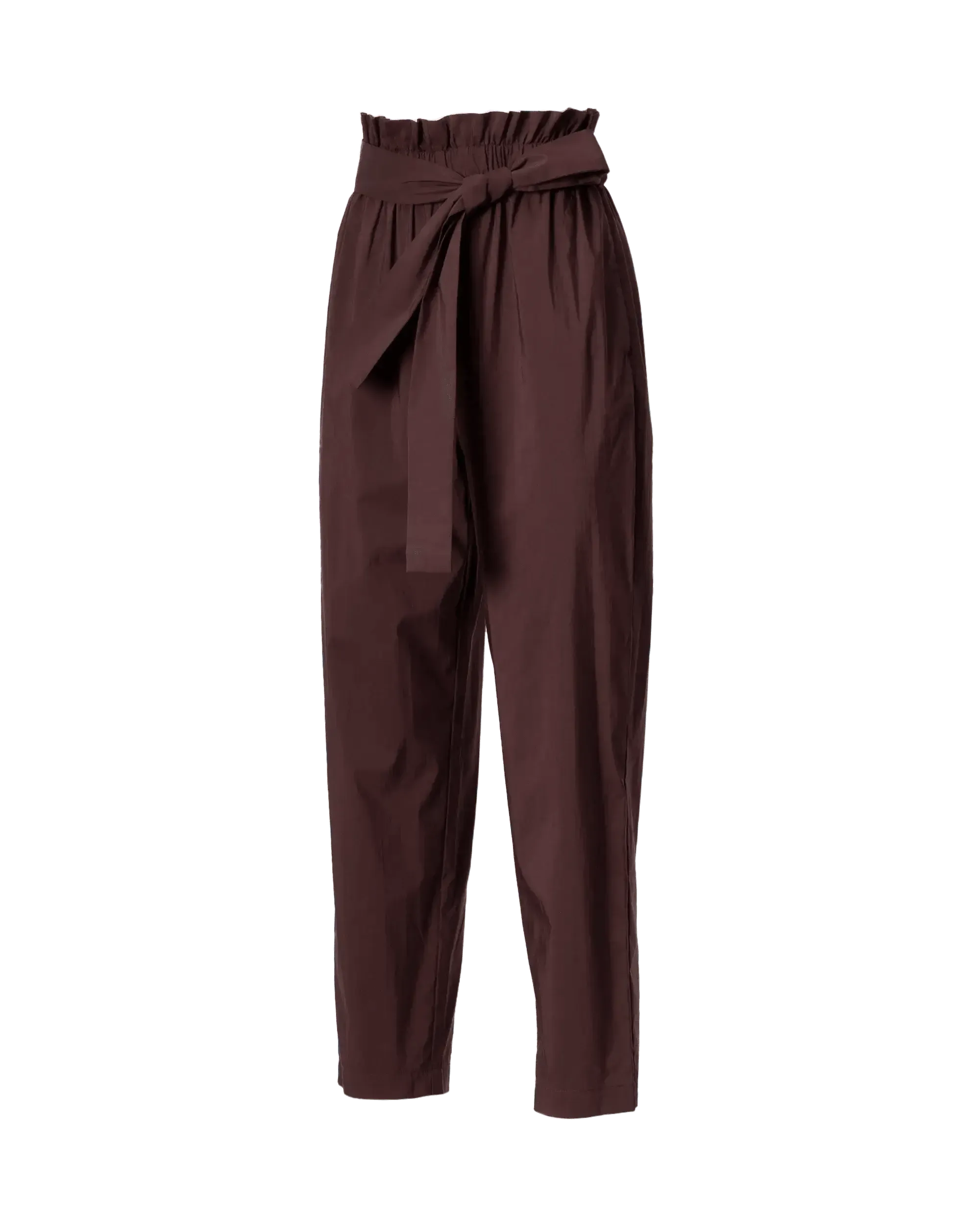 Paper-Bag Waist Cropped Pants - DIHSAN