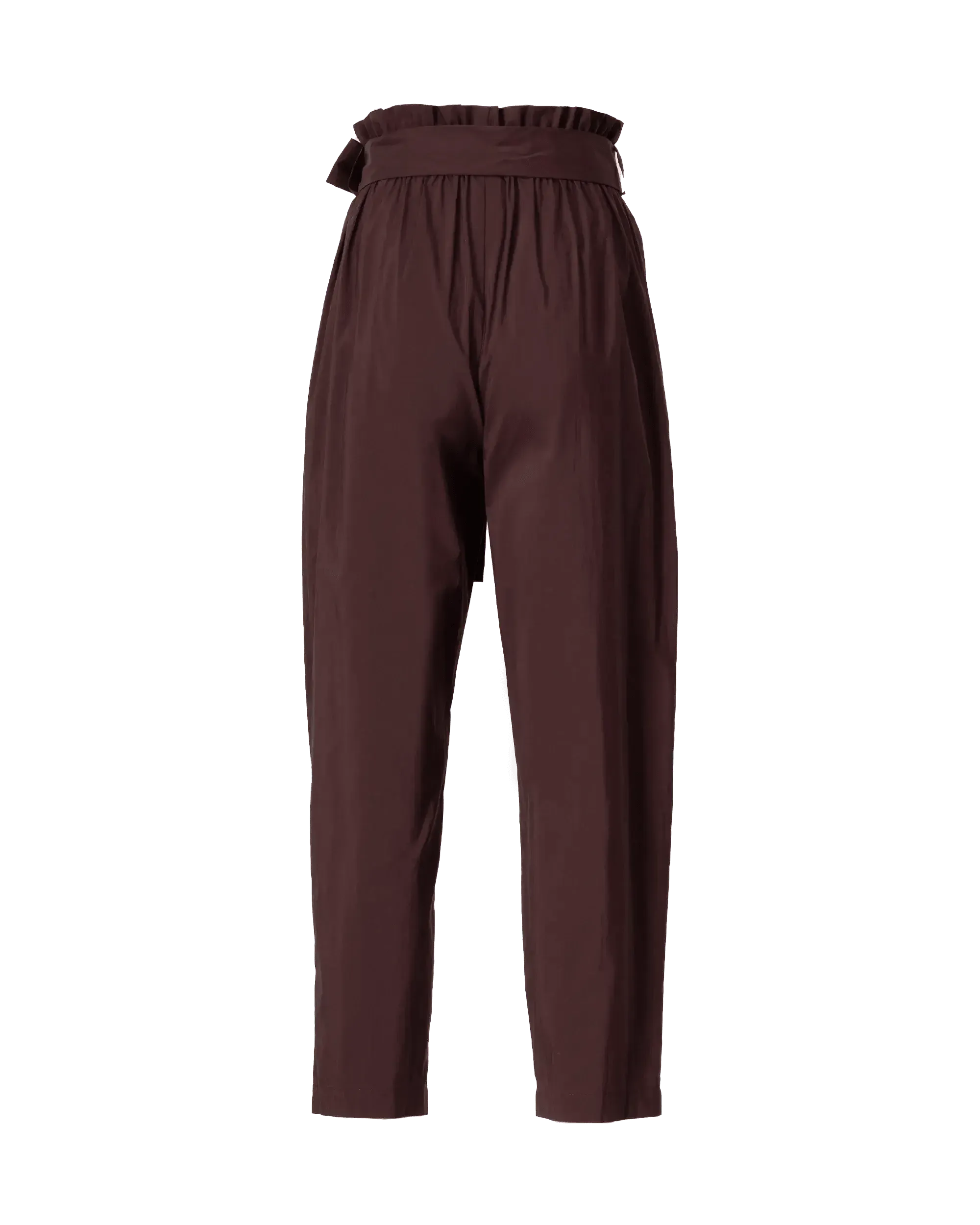 Paper-Bag Waist Cropped Pants - DIHSAN