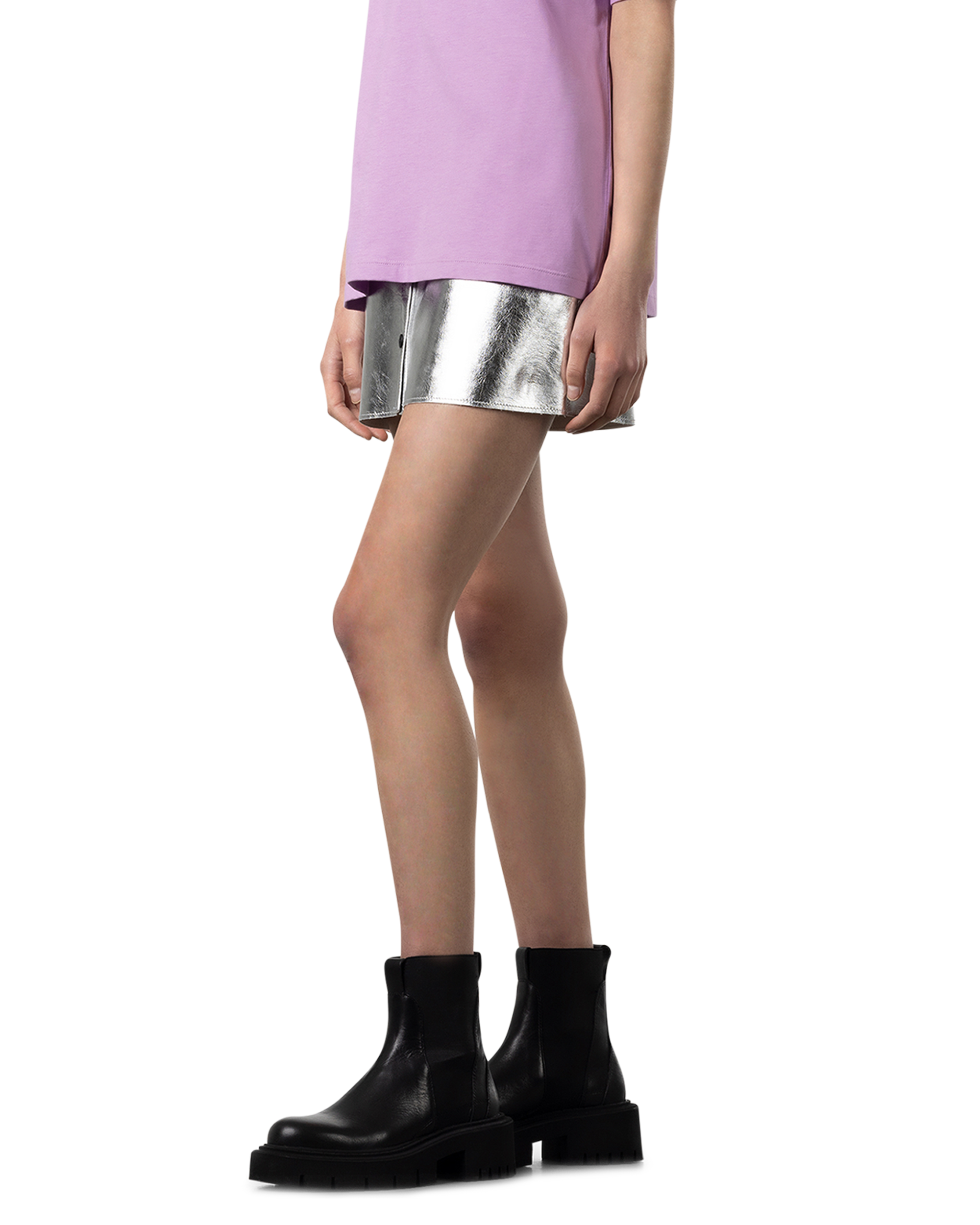 Belted Button Up Short Skirt