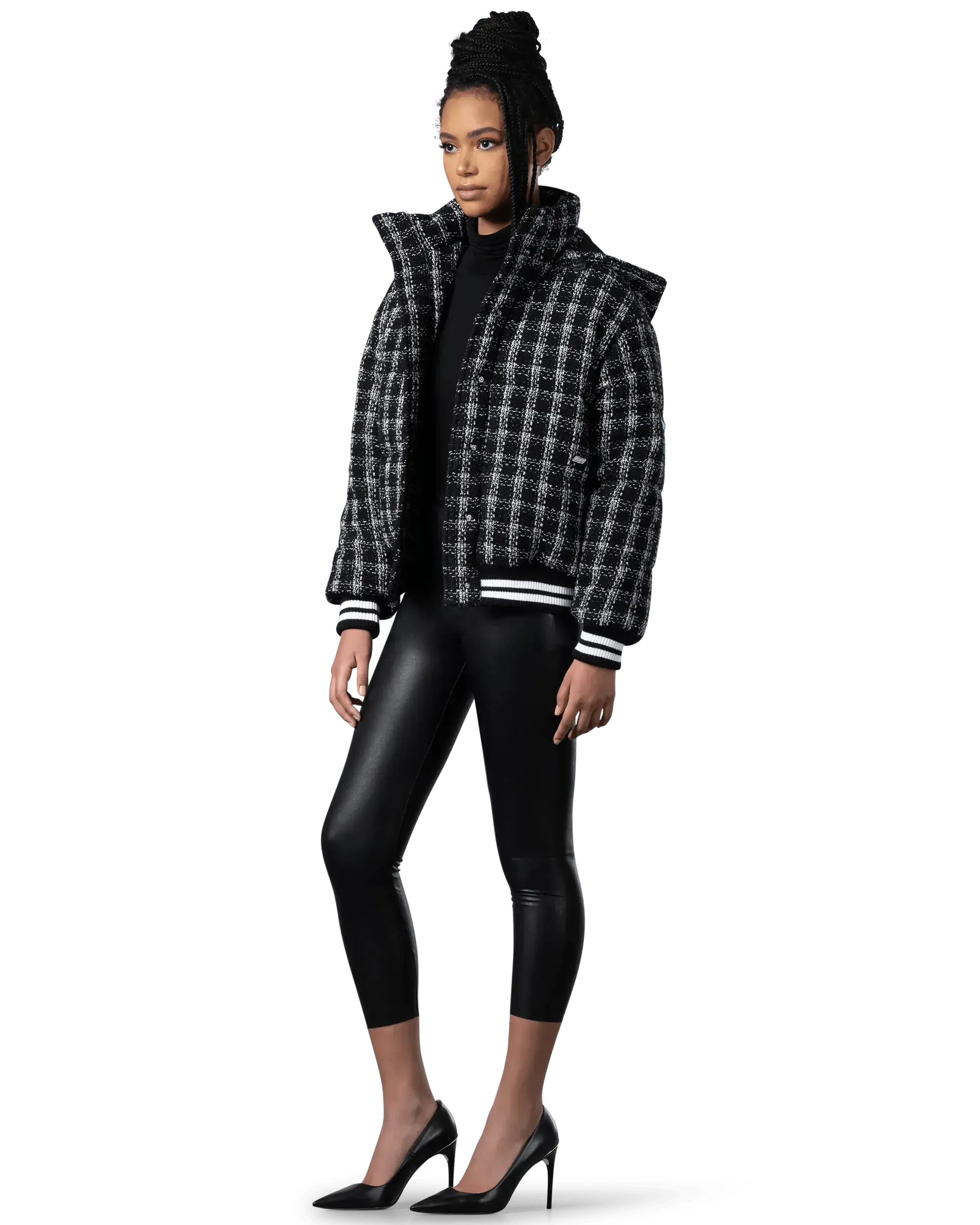 Tweed Bomber Jacket - DIHSAN