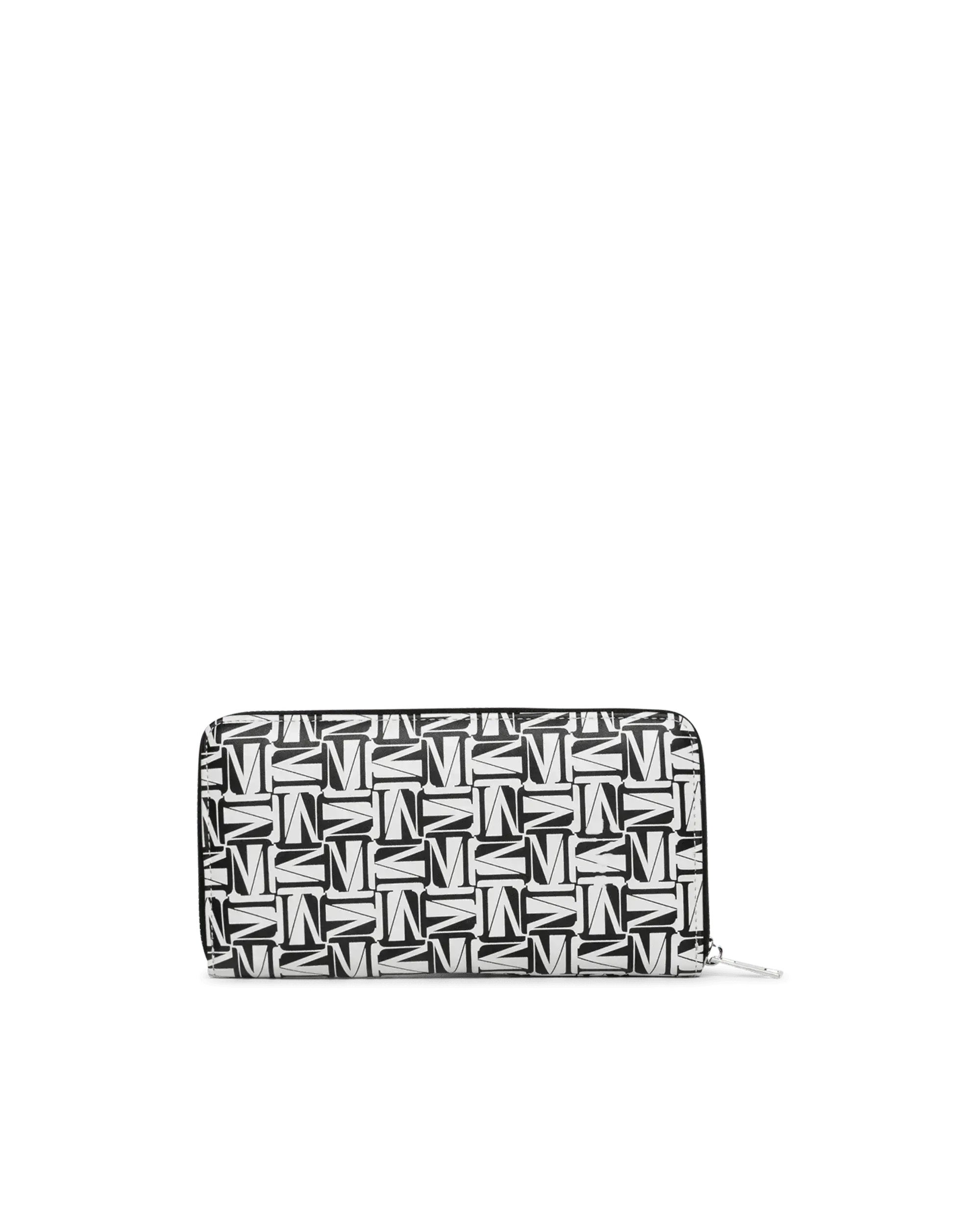 Geometric 'M' Print Zip Wallet - DIHSAN