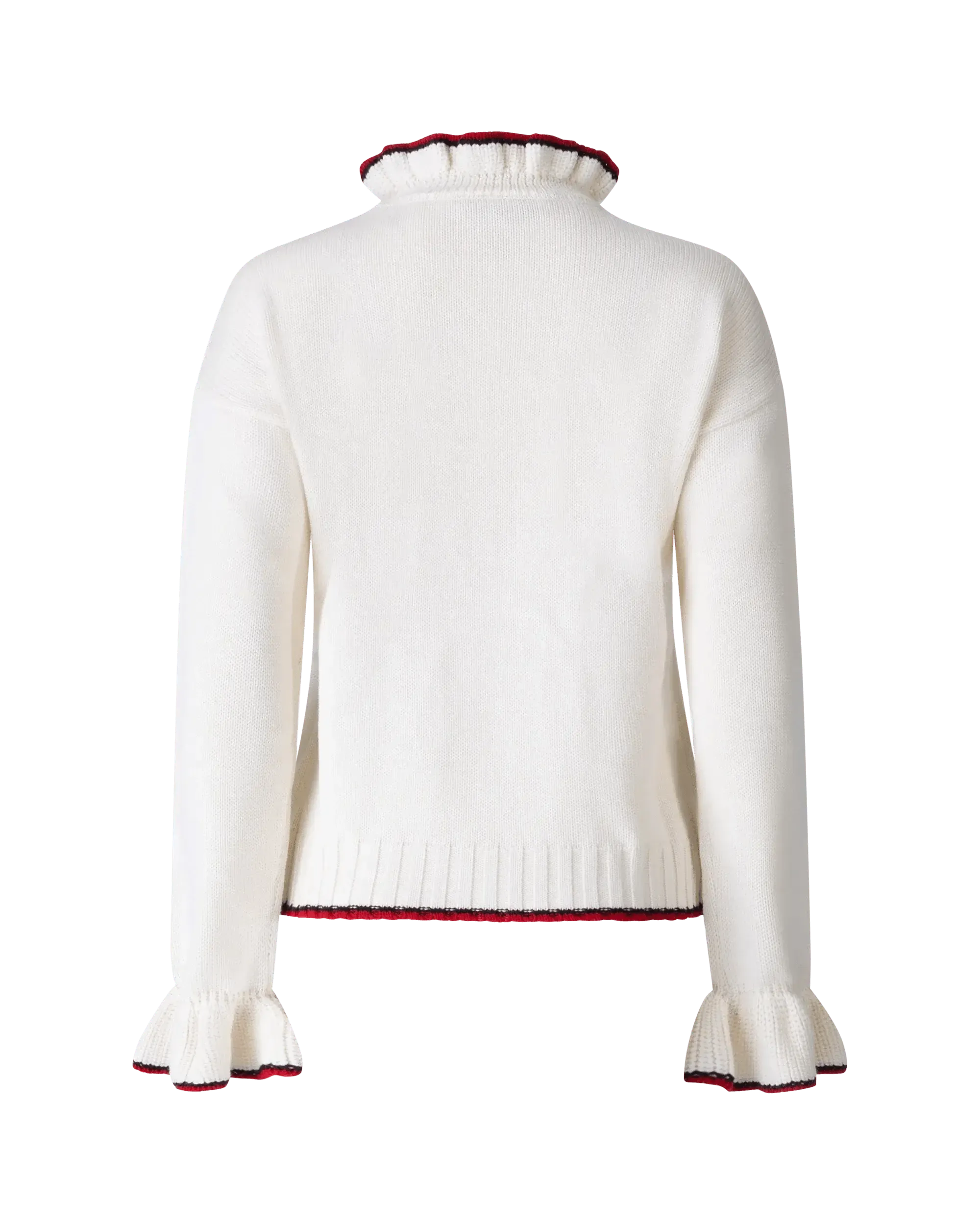 Ruffle-Detailed Knit Top - DIHSAN