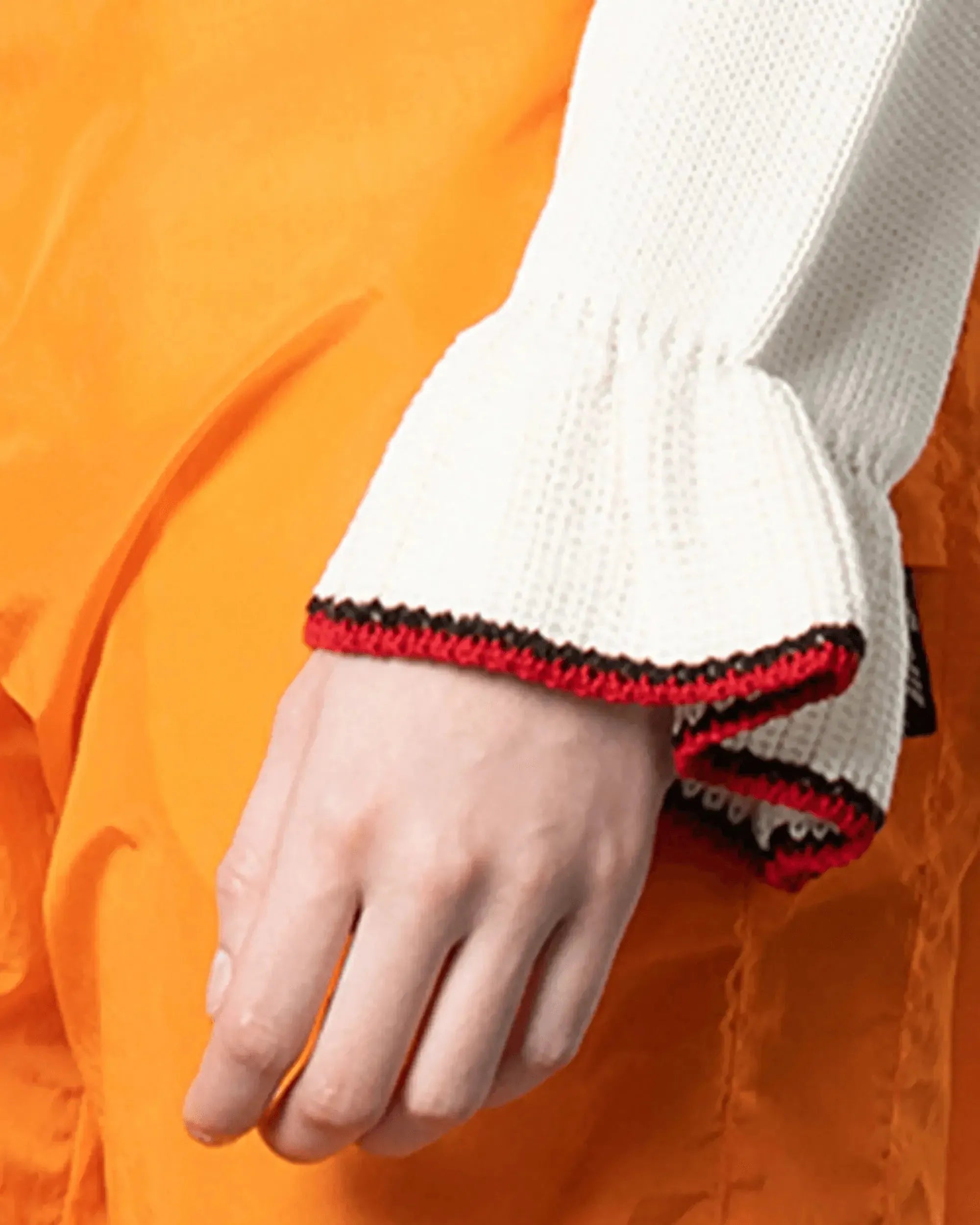 Ruffle-Detailed Knit Top - DIHSAN