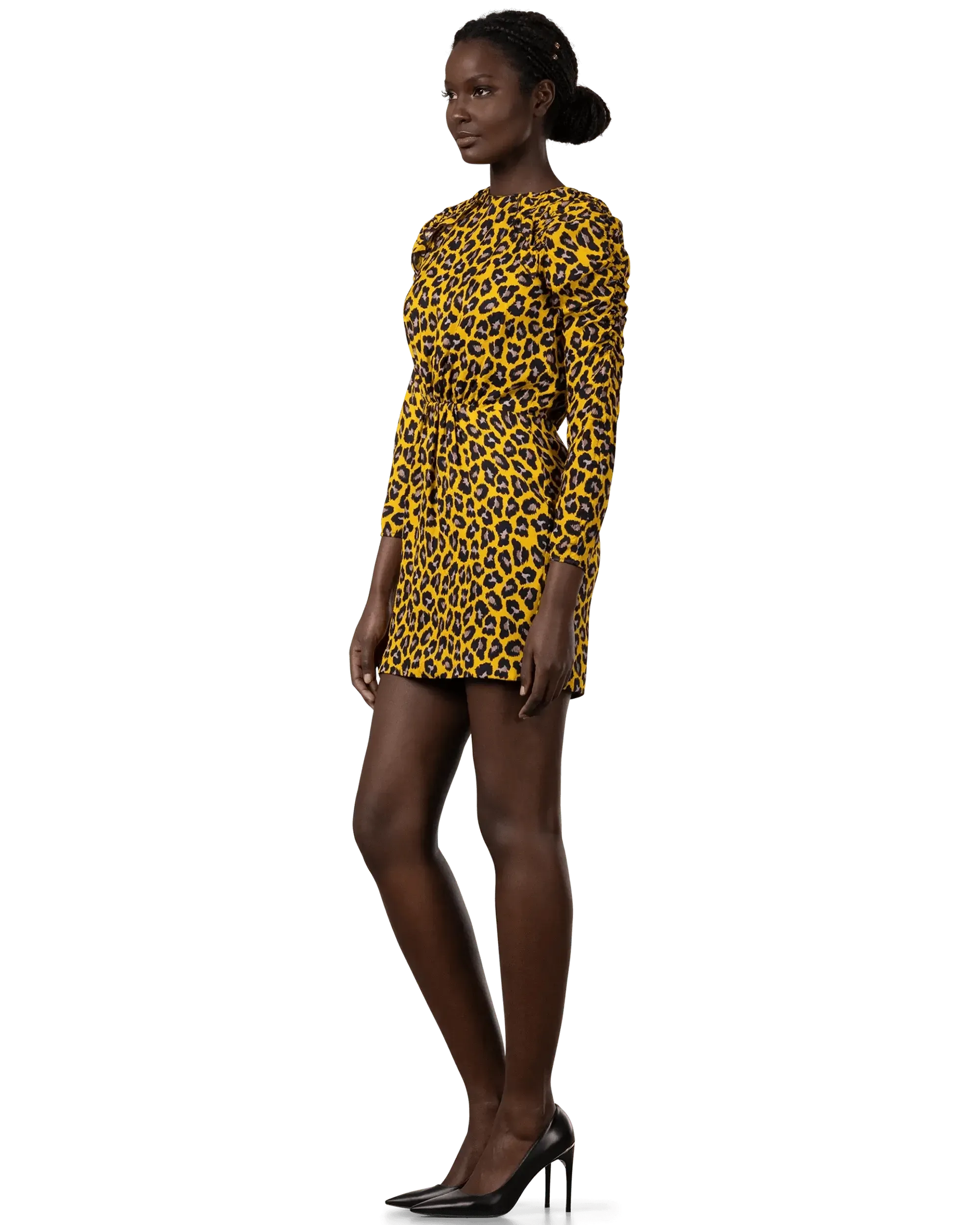 Leopard Print Mini Dress - DIHSAN