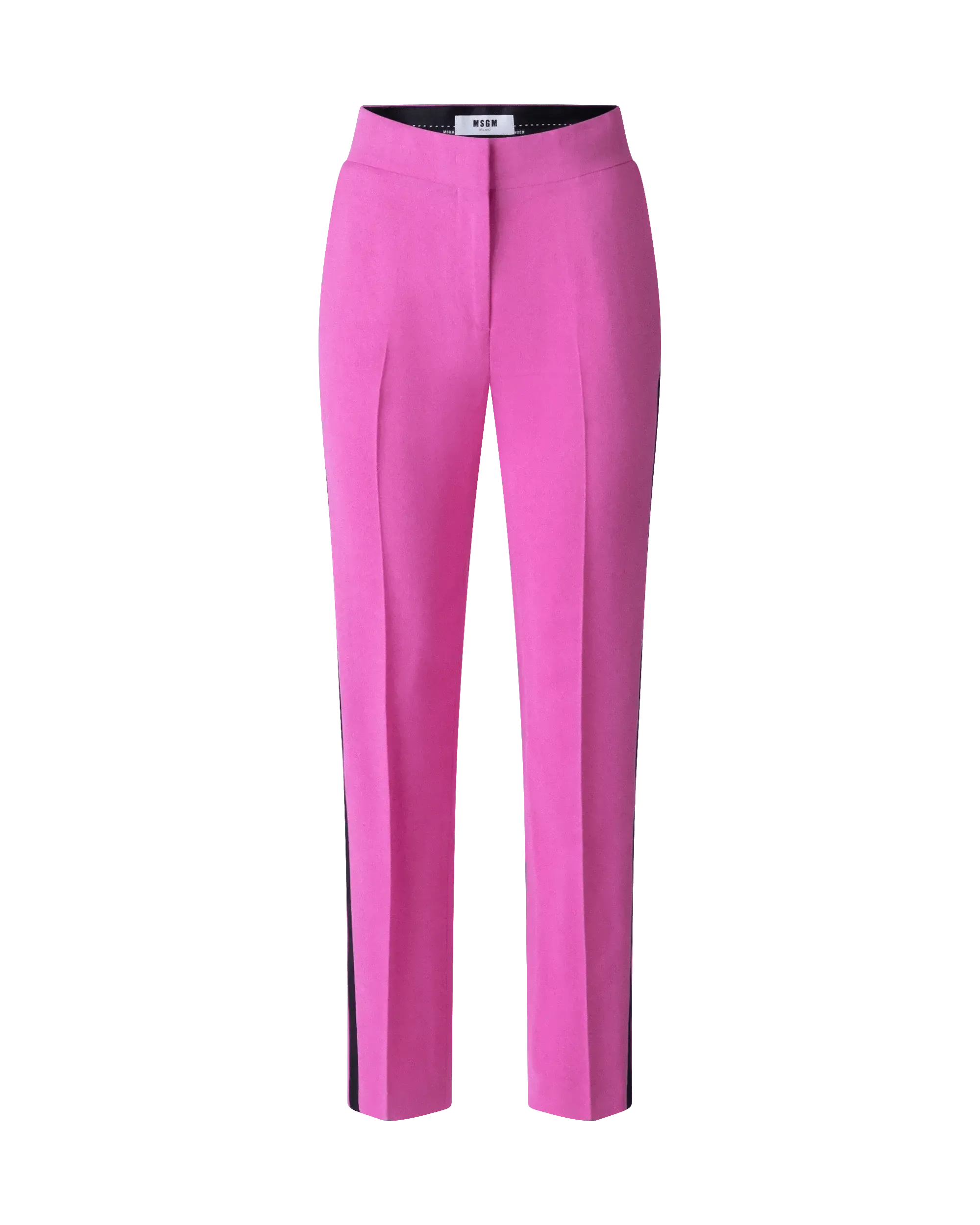 Side Stripe High Waisted Pants - DIHSAN