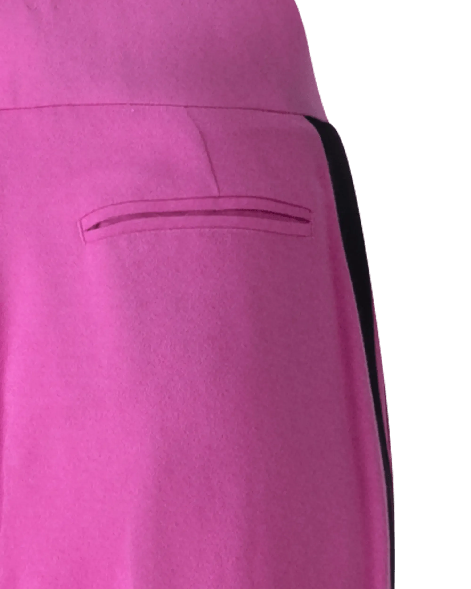 Side Stripe High Waisted Pants - DIHSAN