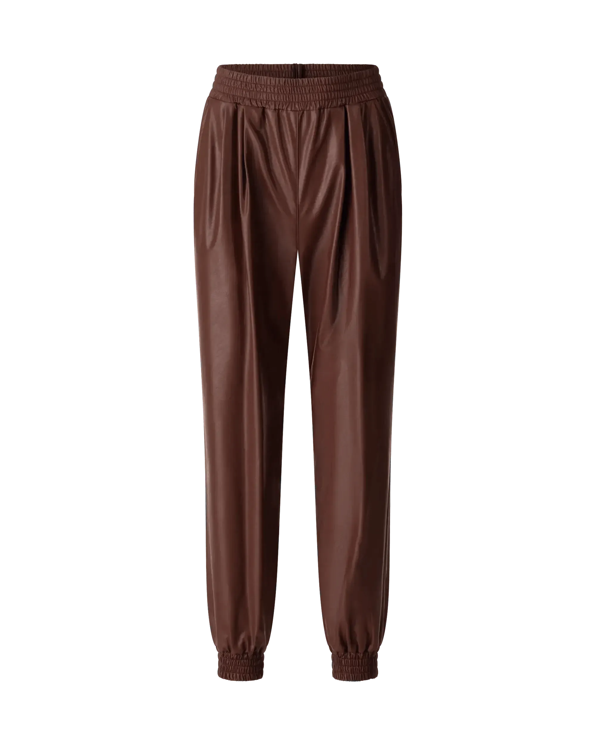 Faux Leather Joggers - DIHSAN