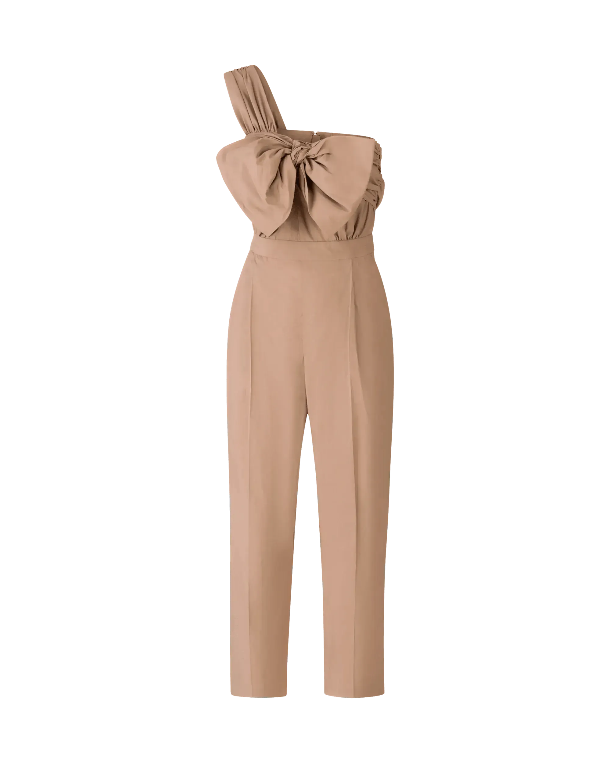 Bow-Detailed One Shoulder Jumpsuit - DIHSAN