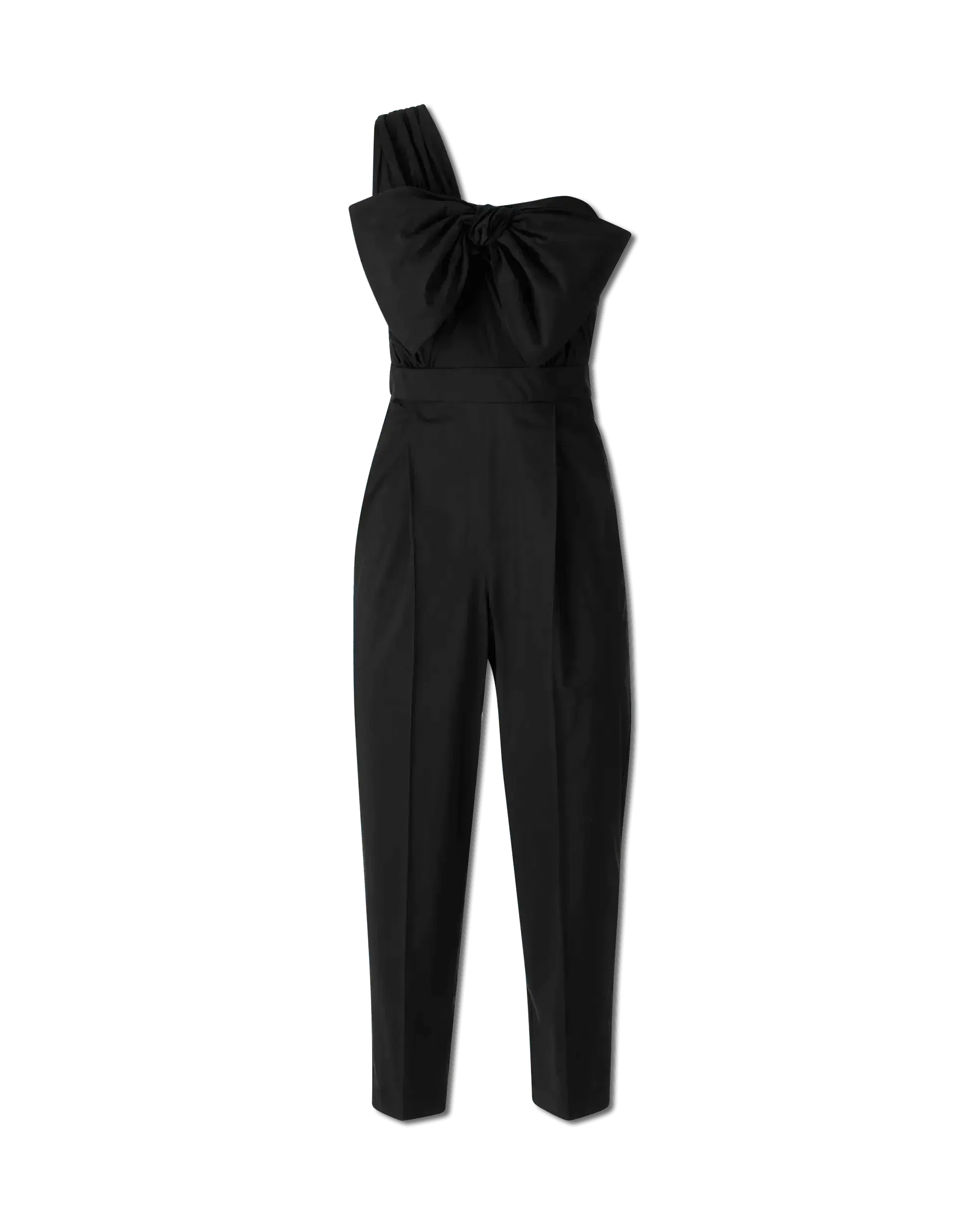Bow-Detailed One Shoulder Jumpsuit - DIHSAN