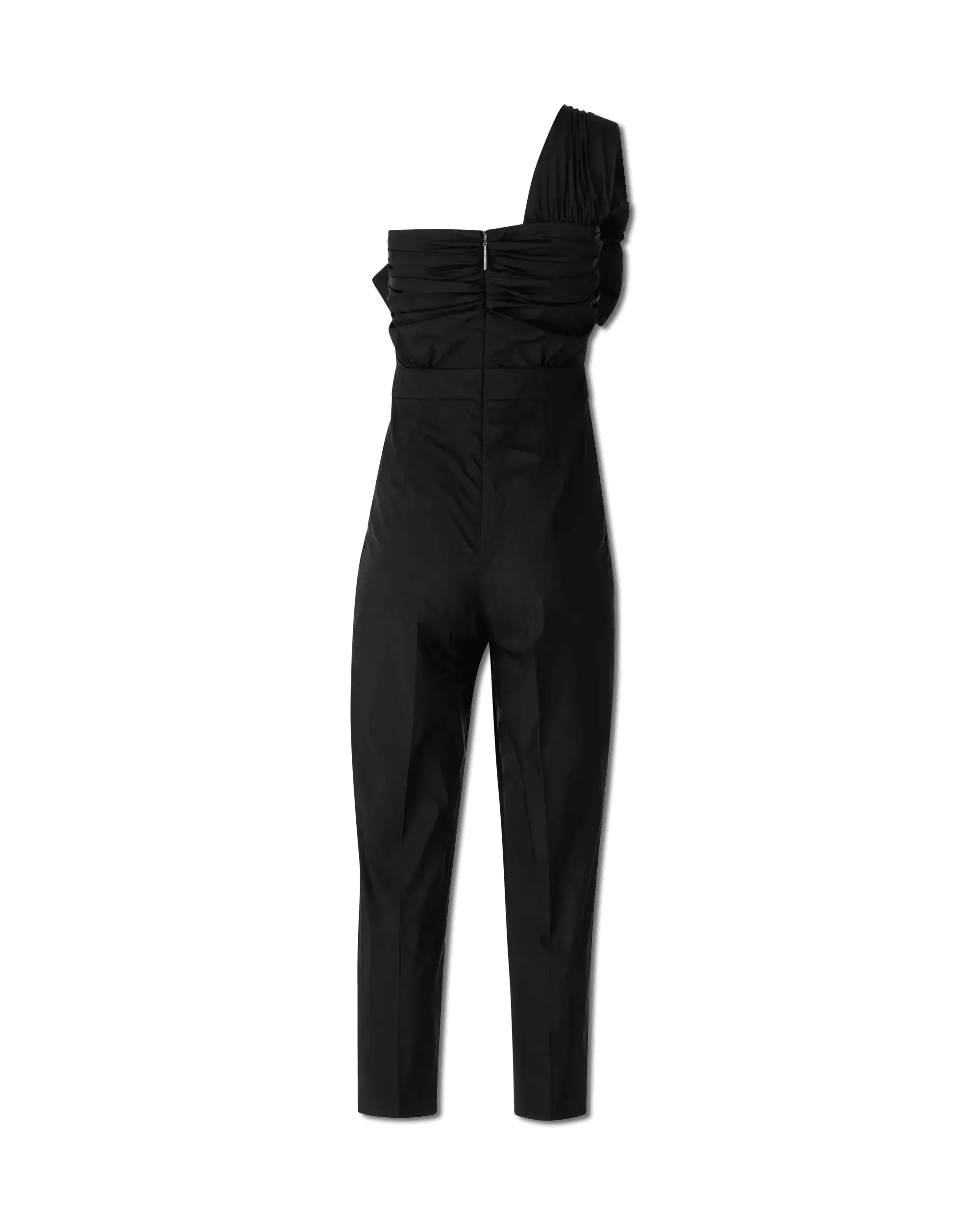 Bow-Detailed One Shoulder Jumpsuit - DIHSAN