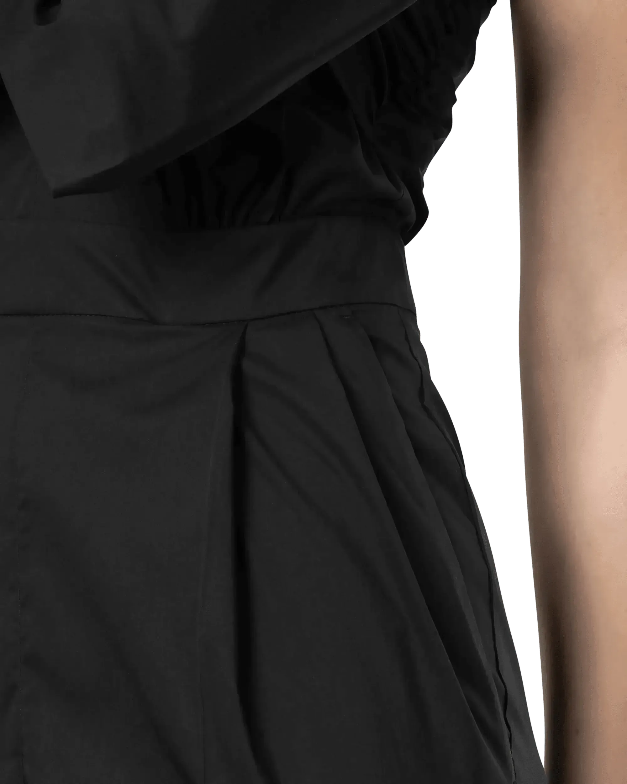 Bow-Detailed One Shoulder Jumpsuit - DIHSAN