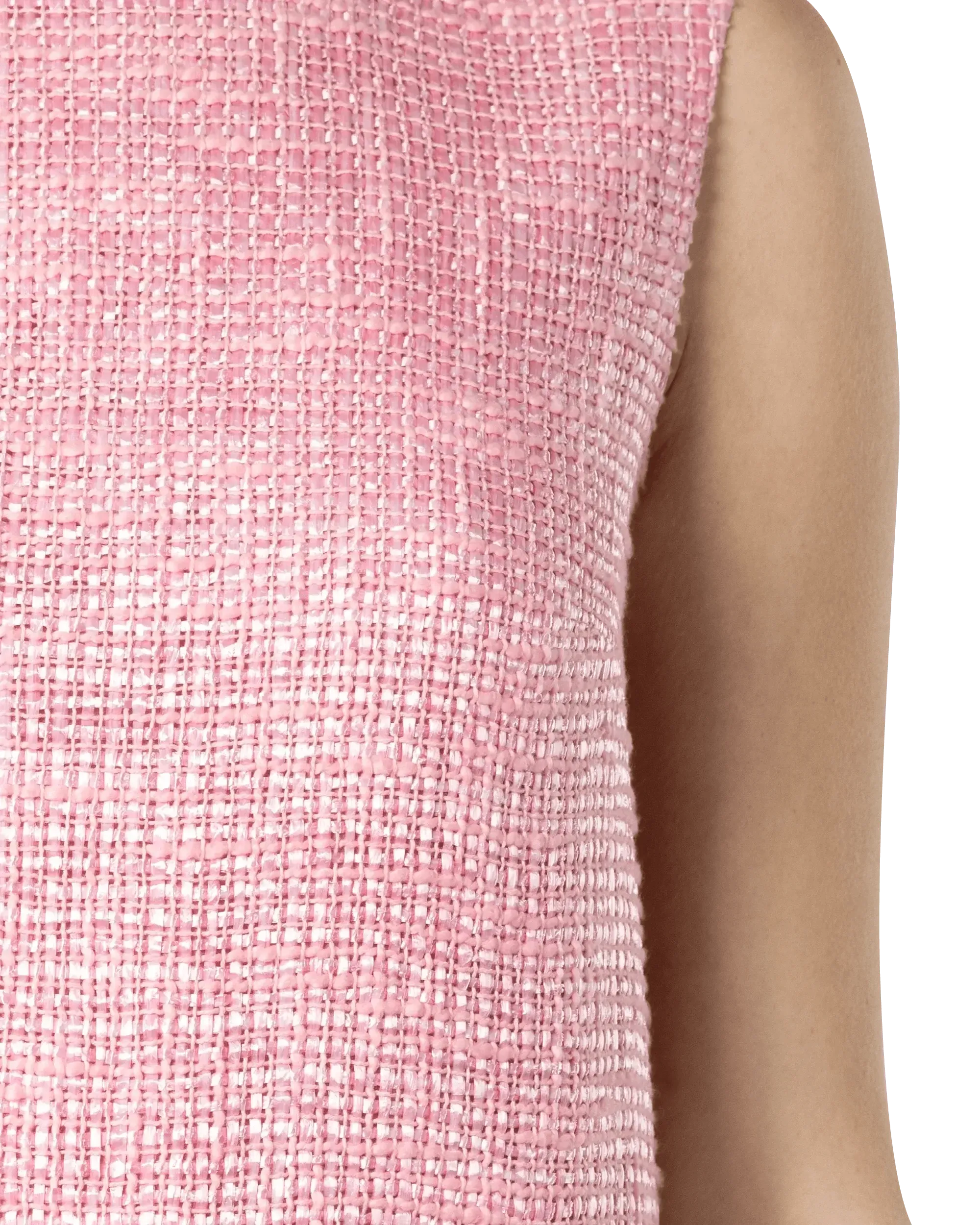Sleeveless Fringe-Trimmed Dress - DIHSAN