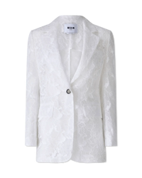 Single Breasted Lace Blazer - DIHSAN