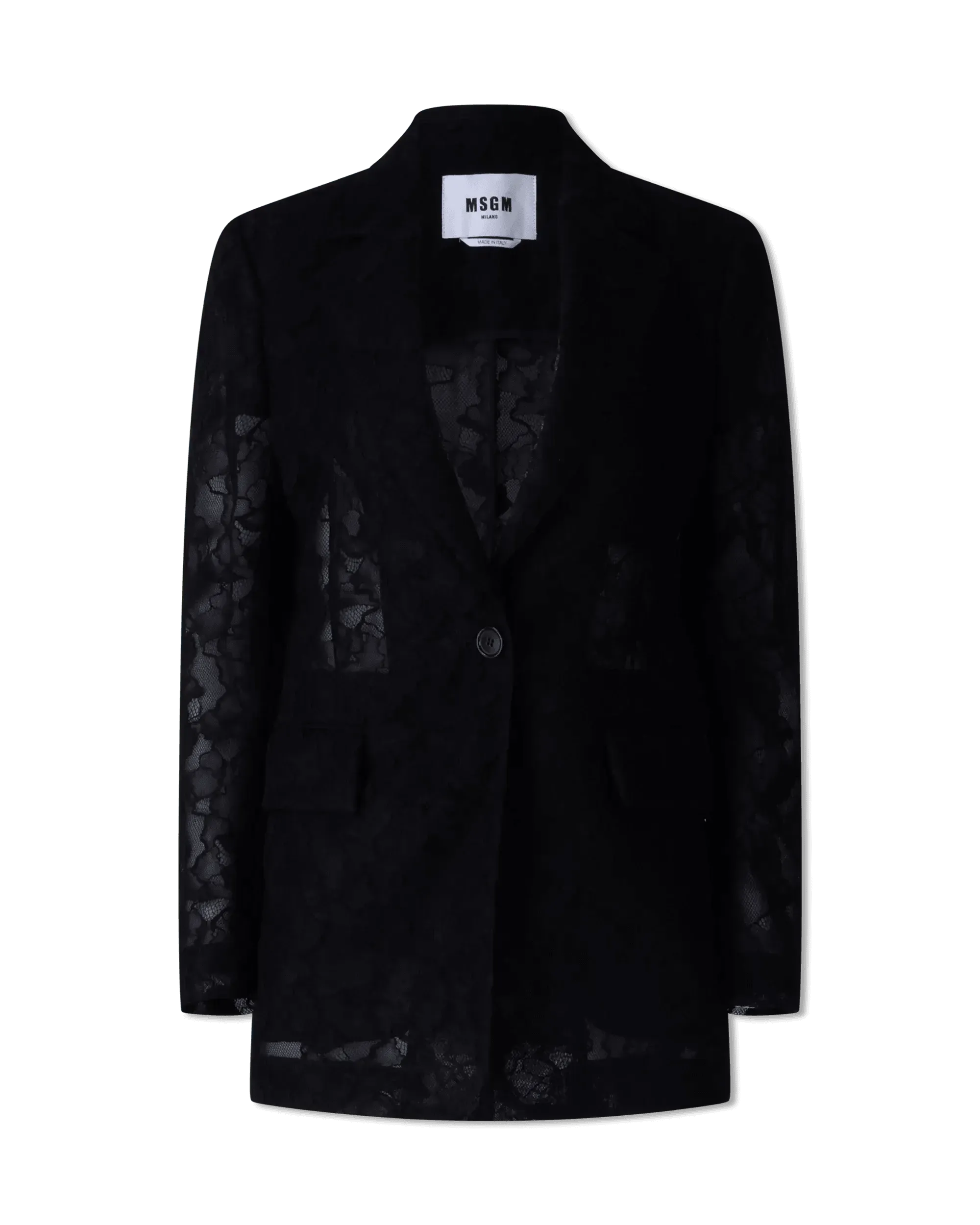 Single Breasted Lace Blazer - DIHSAN