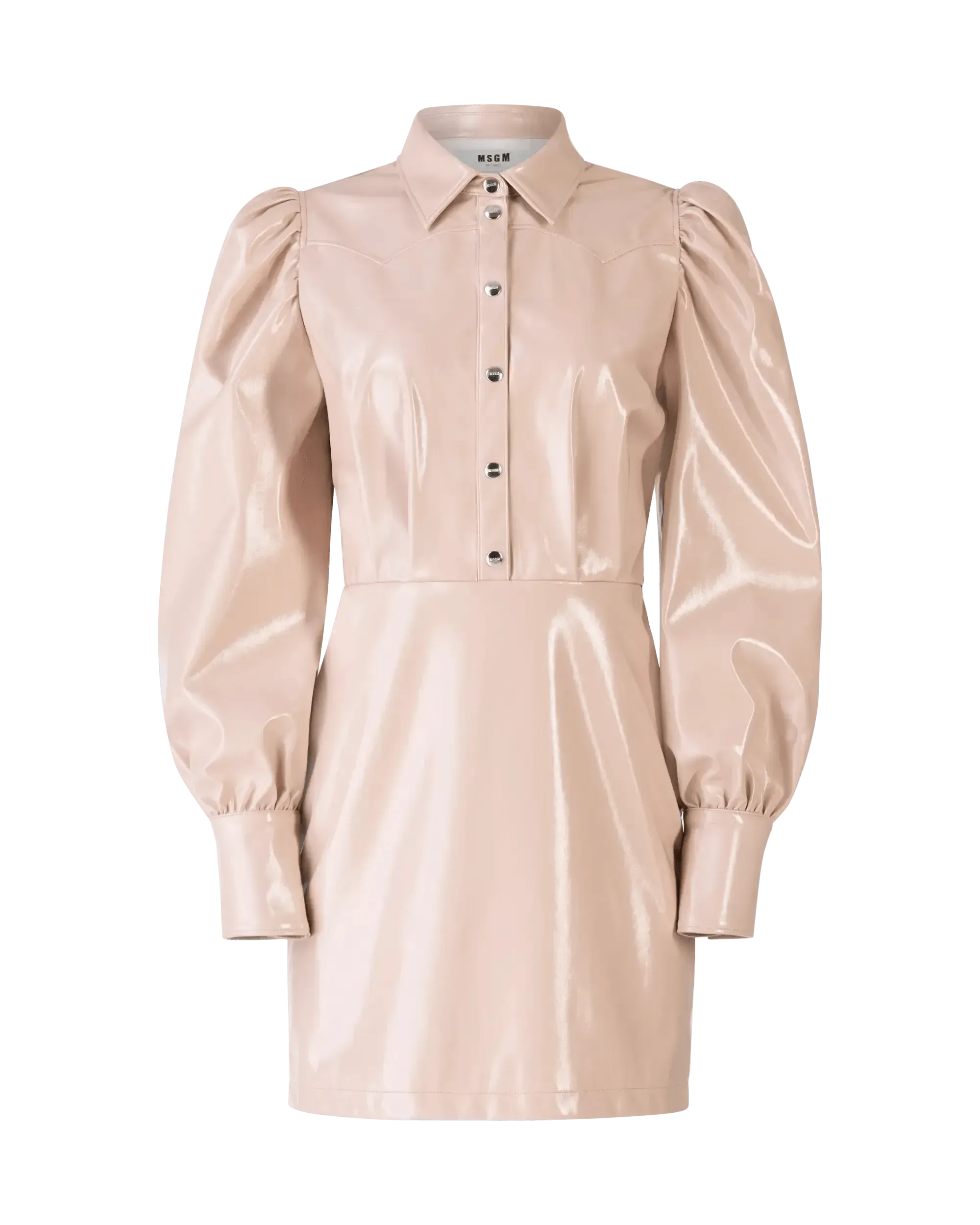 Puff-Sleeve Mini Dress - DIHSAN