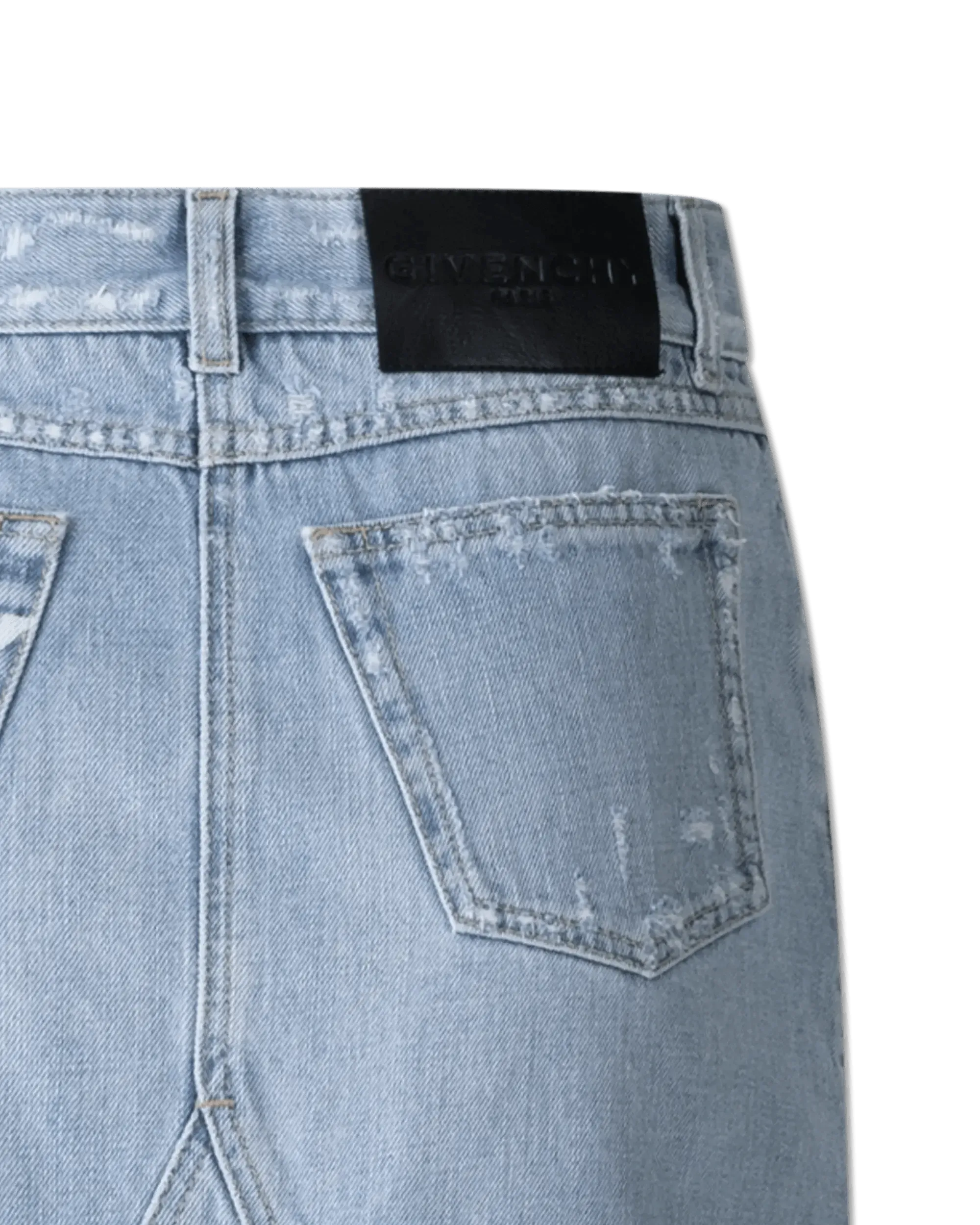 Denim Mini Skirt With Logo - DIHSAN